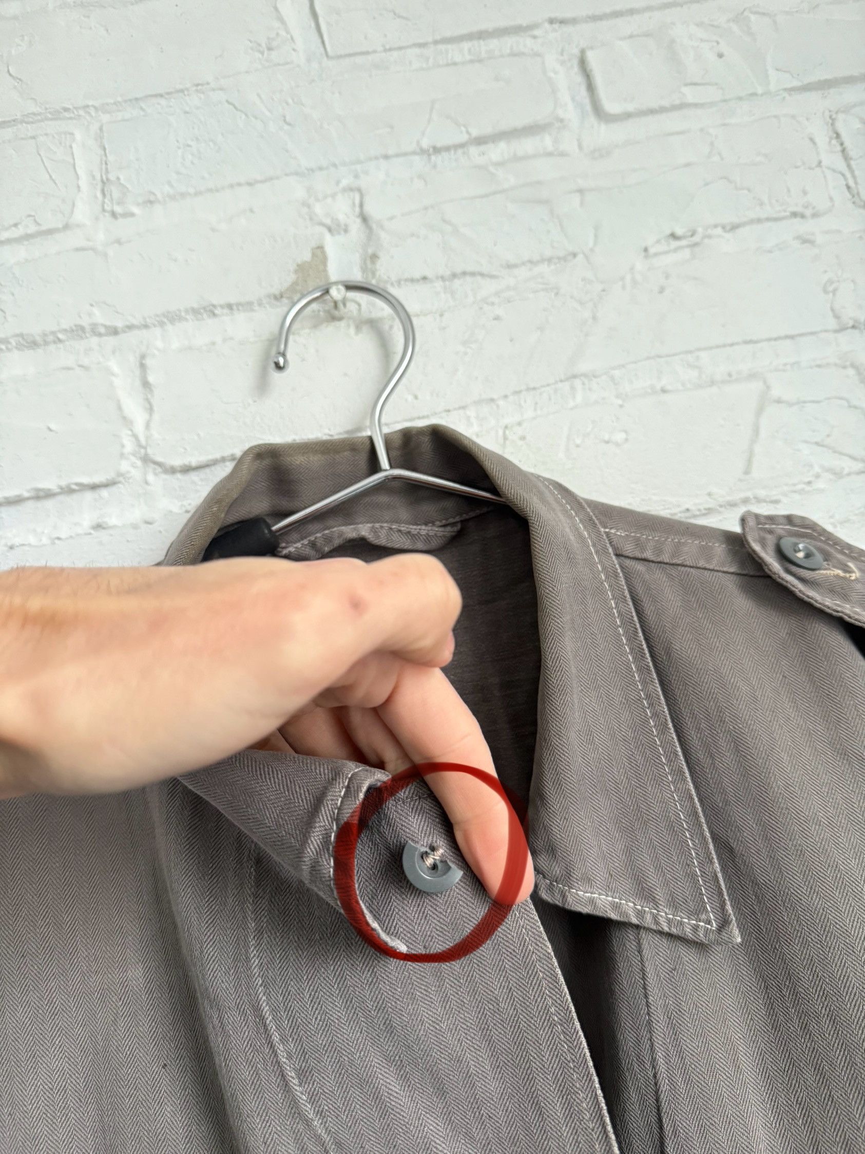 Vintage RARE 1930s 1940s Brown Moleskin French Chore Jacket Size US L / EU 52-54 / 3 - 15 Thumbnail