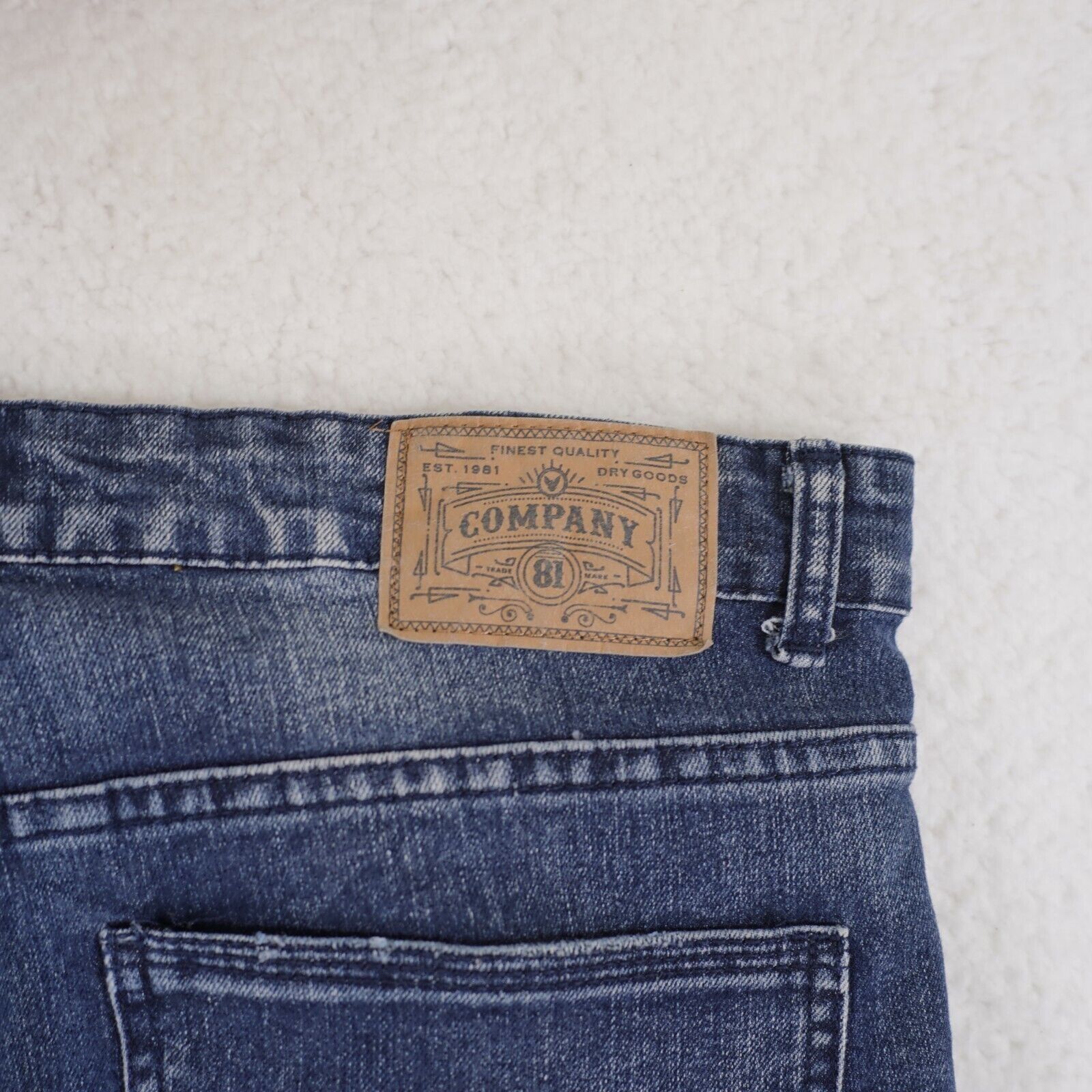 Company 81 Company 81 Stone Wash Wiskering Denim Blue Jeans 38/34 Mid R Size US 38 / EU 54 - 6 Thumbnail