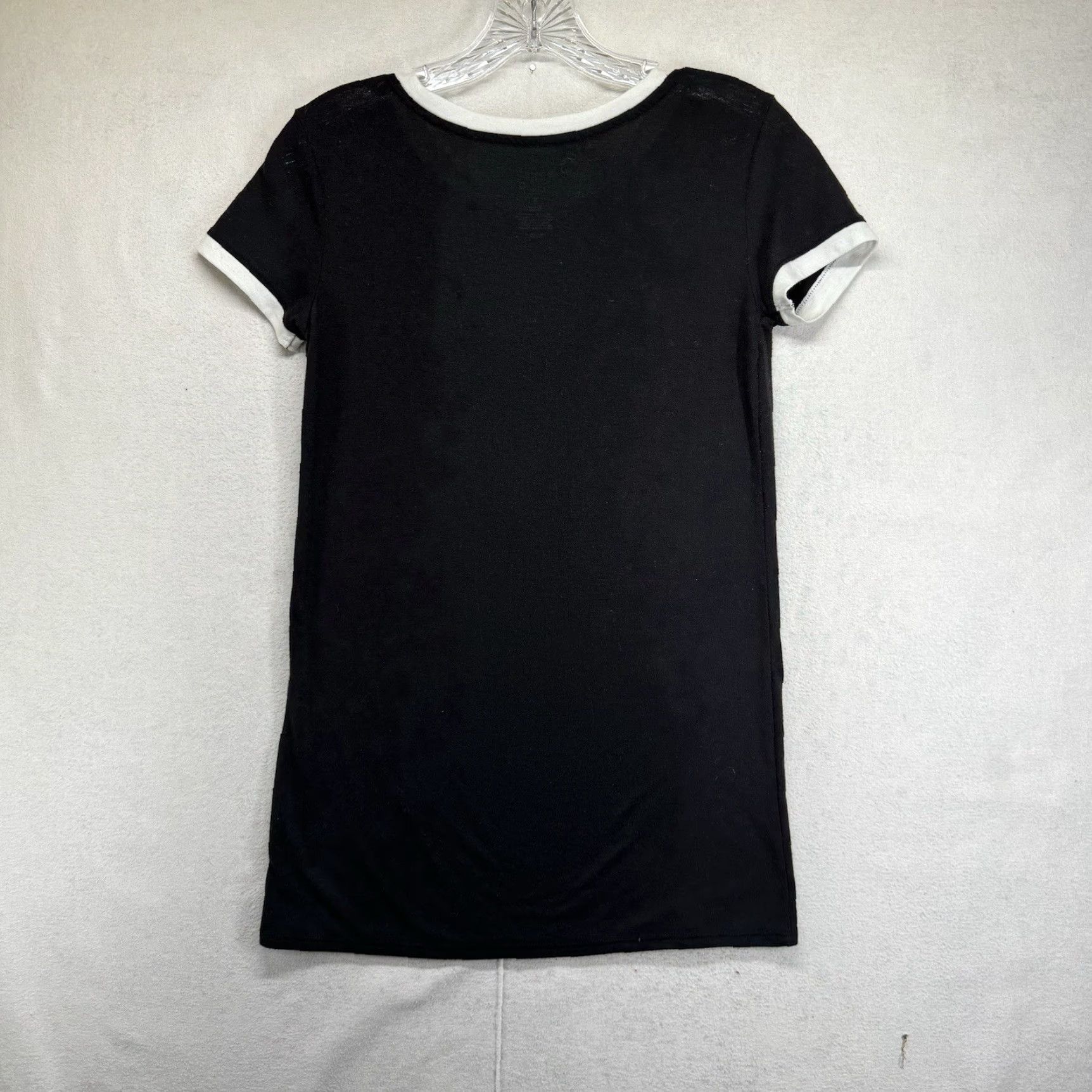 Vintage Coffee Shirt Small Black Ringer T Shirt Please Funny Cute Women Size S / US 4 / IT 40 - 3 Thumbnail