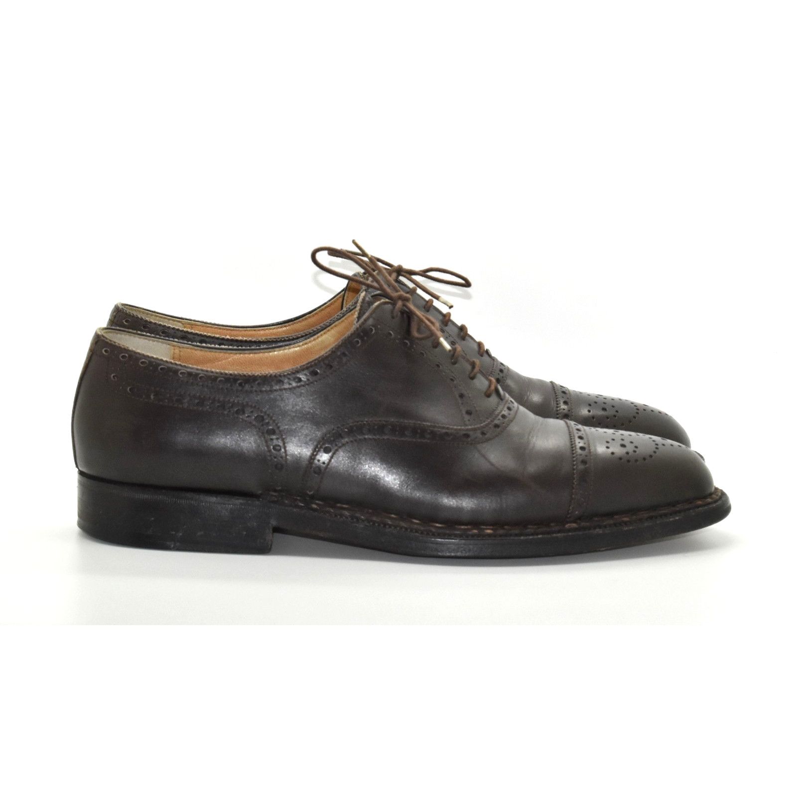 Sutor Mantellassi A8 SUTOR MANTELLASSI Brown Leather Cap Toe Oxford Shoes 10 Size US 10 / EU 43 - 2 Thumbnail