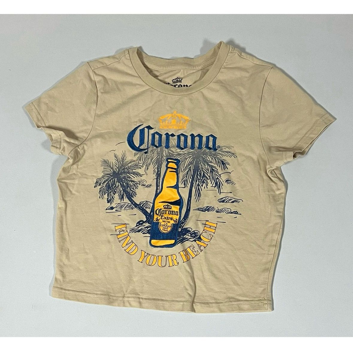 Budweiser ‘Corona: Find Your Beach’ Graphic T-Shirt Top Tee Size S 🍺✨ Size S / US 4 / IT 40 - 2 Thumbnail