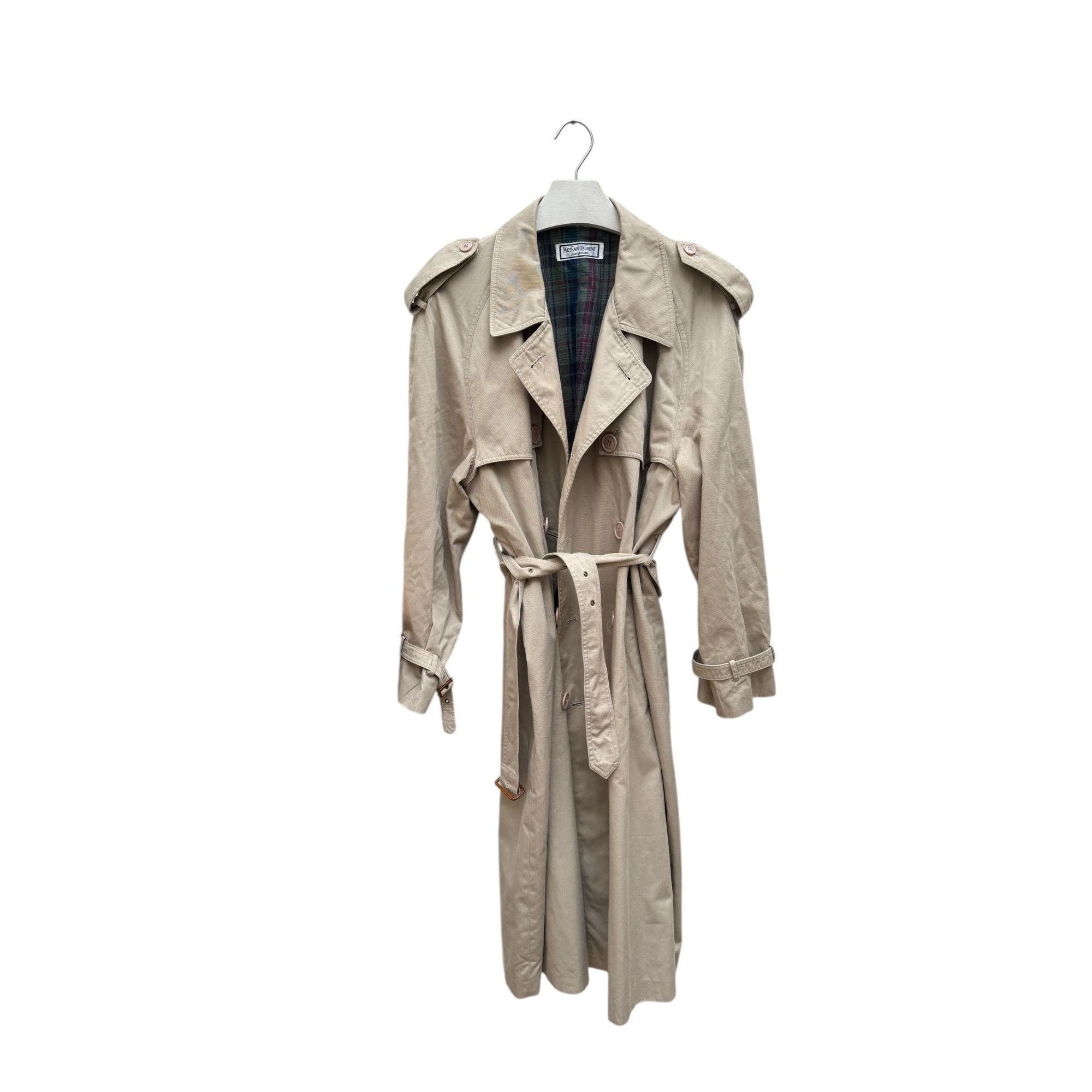 Yves Saint Laurent Beige Trench Coat Size US XL / EU 56 / 4 - 2 Thumbnail