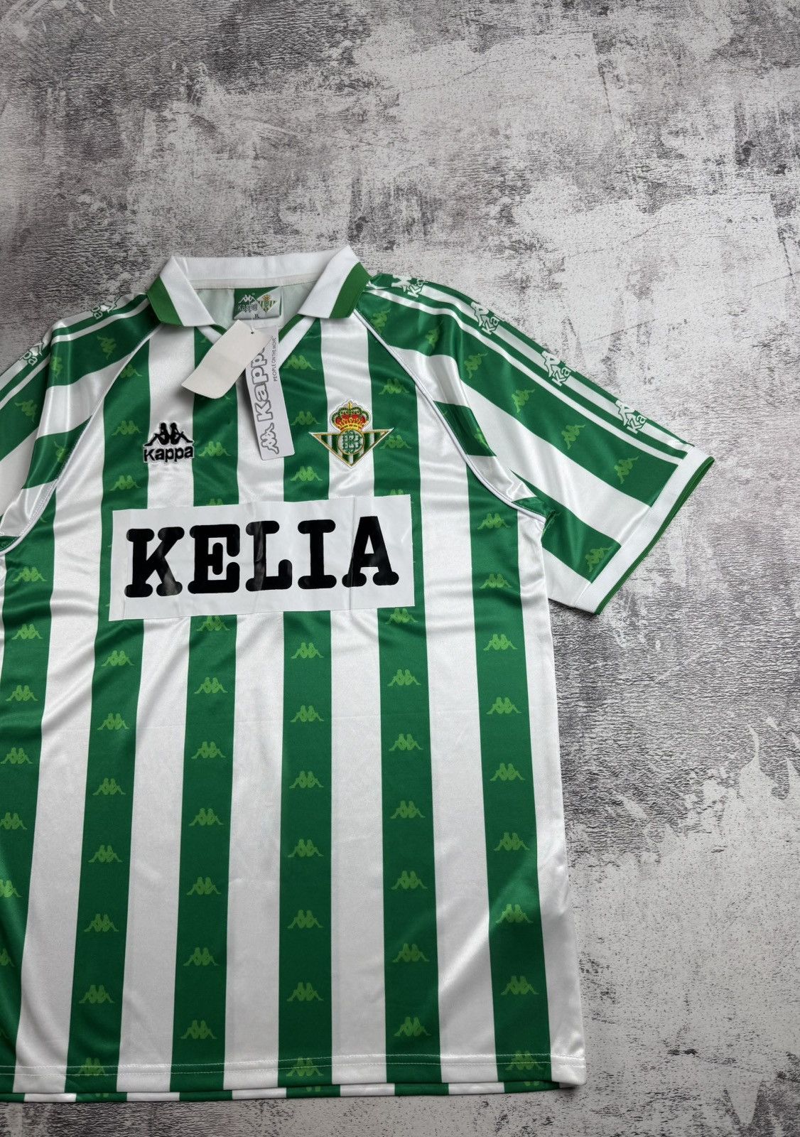 Kappa Real Betis 1995/1996/1997 Home Reproduction Soccer Football T Shirt Jersey Kit Size US XL / EU 56 / 4 - 3 Thumbnail