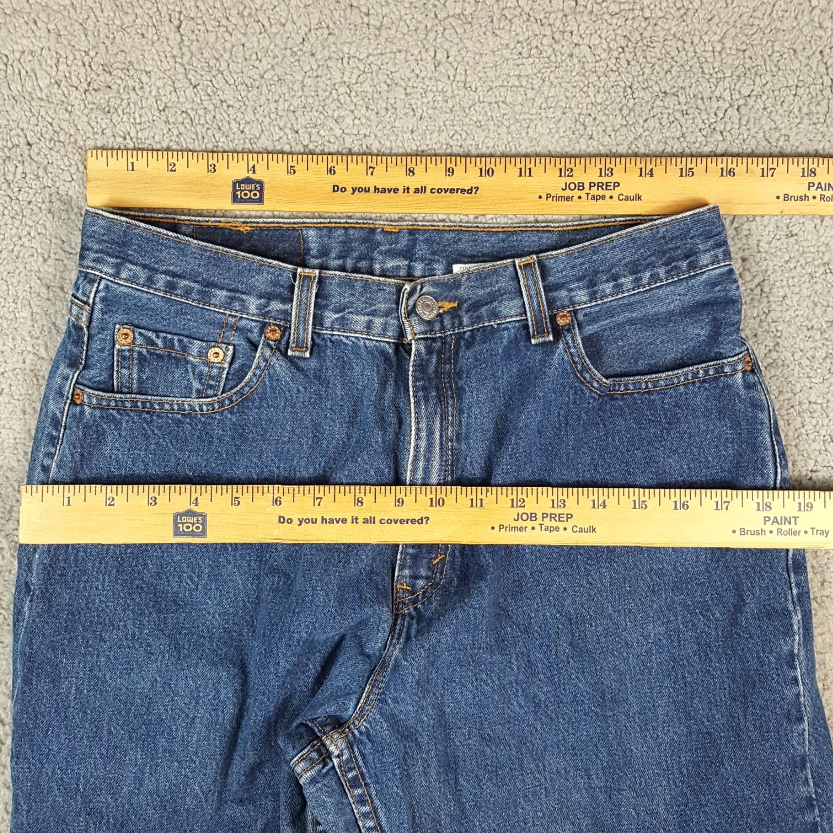 Levi's VINTAGE Levi's 560 Jeans Women's Size 14 Straight Leg Denim Blue 90s 2000s Y2K Size 36" / US 14 / IT 50 - 7 Thumbnail