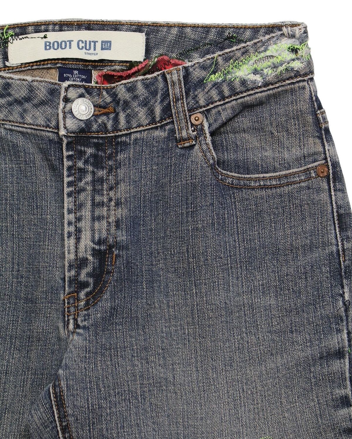 Hysteric Glamour 2000S GAP BOOT CUT CUSTOM DISTRESSED PATCHWORK JEANS Size US 28 / EU 44 - 4 Thumbnail