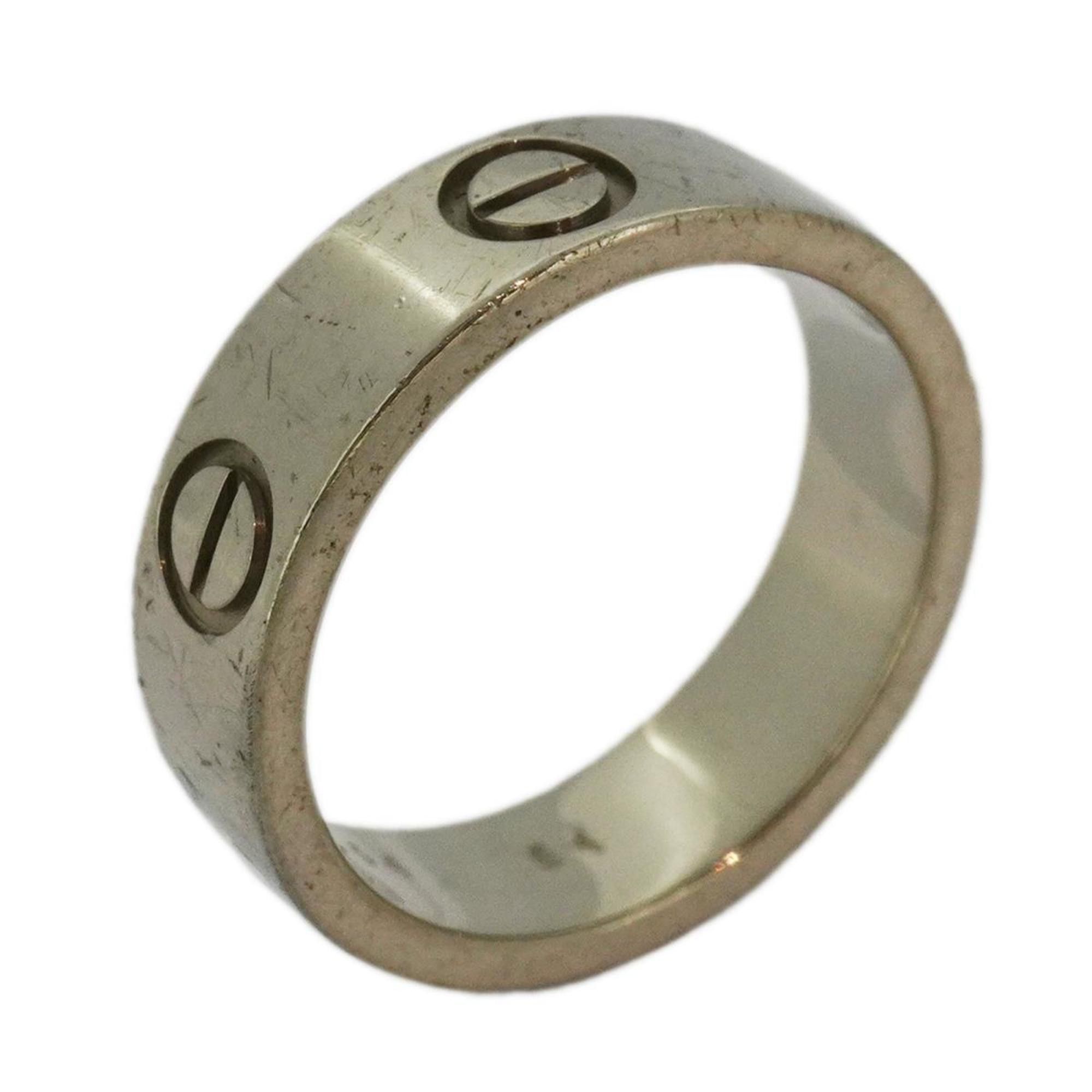 image of Cartier Ring Love K18Wg White Gold Ladies, Women's