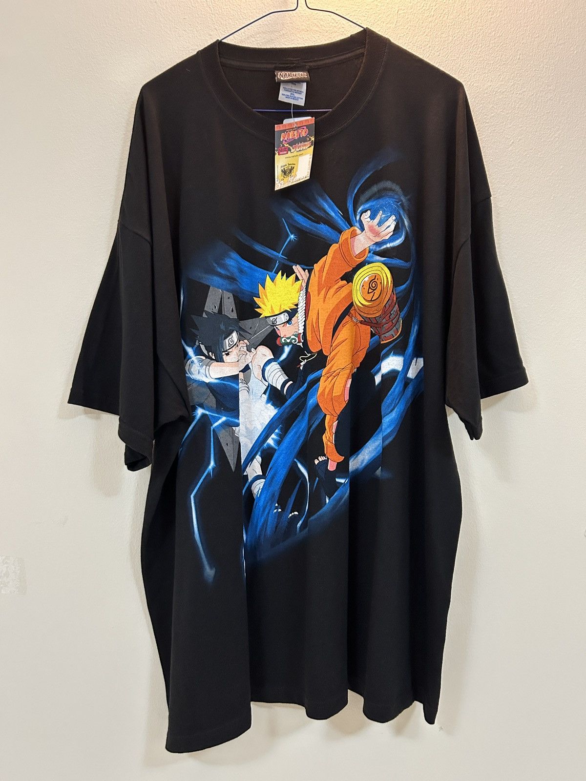 image of Anima x Vintage Naruto T Shirt W/tags in Black, Men's (Size 2XL)