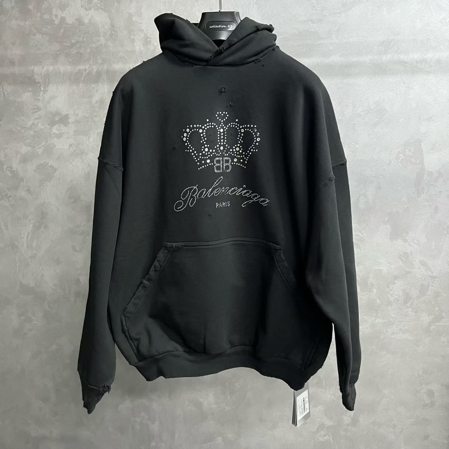 Balenciaga Balenciaga Retro Black Hoodie S Men Size US S / EU 44-46 / 1 - 1 Thumbnail