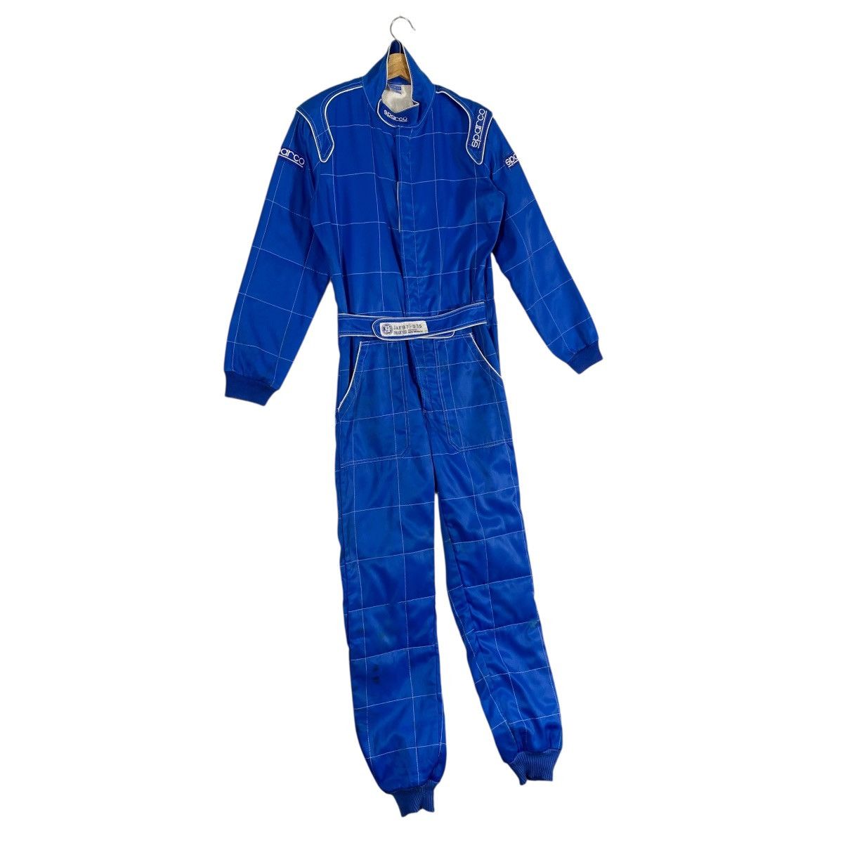 Japanese Brand Vintage Sparco R513 Racing Team Race For Win Blue Mens Suit Size US M / EU 48-50 / 2 - 3 Thumbnail
