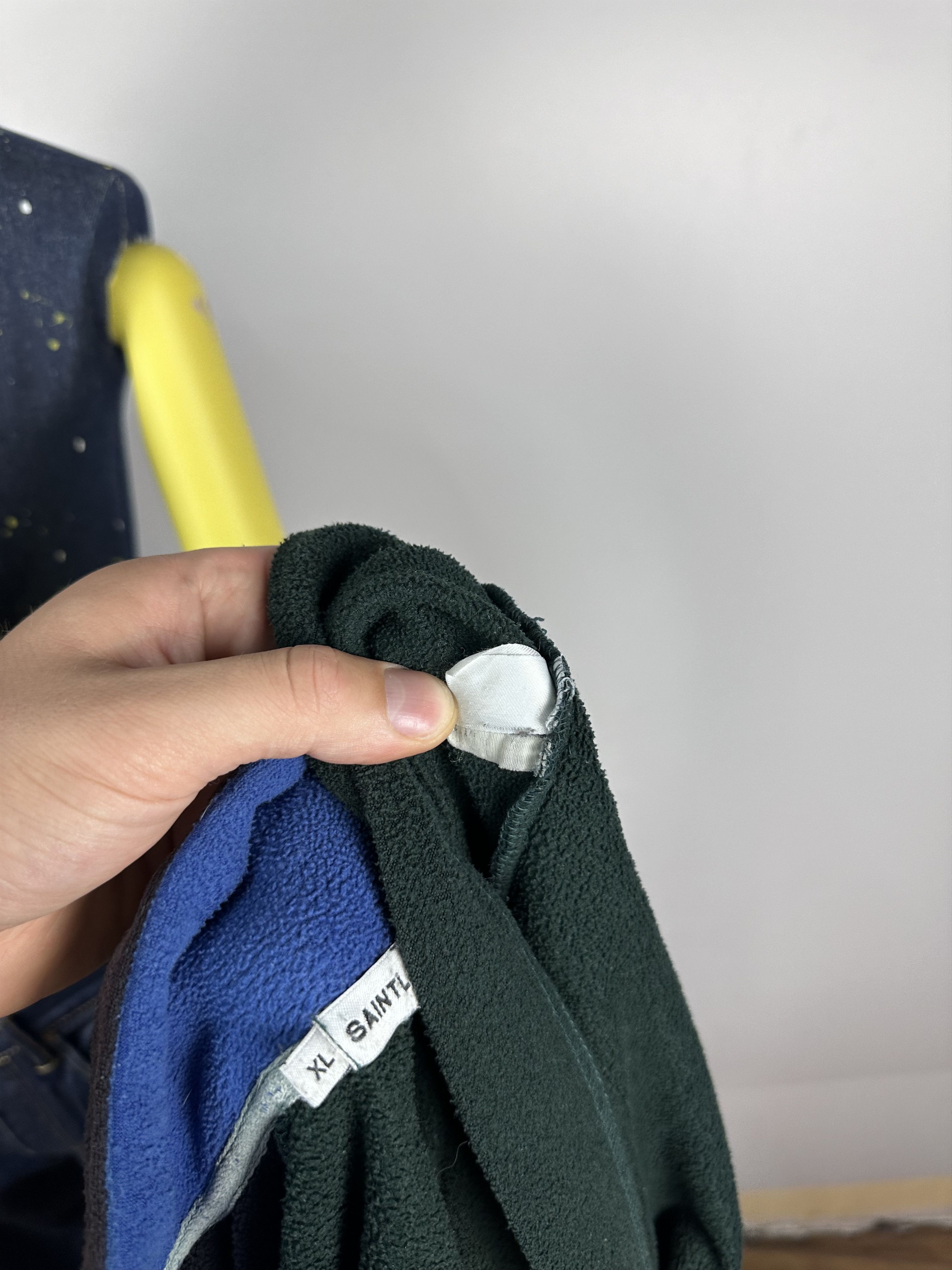Saint Laurent Paris × Vintage SAINT LAURENT JEANS Fleece Jacket 1\2 Zip Pullover Green Size US XL / EU 56 / 4 - 15 Thumbnail