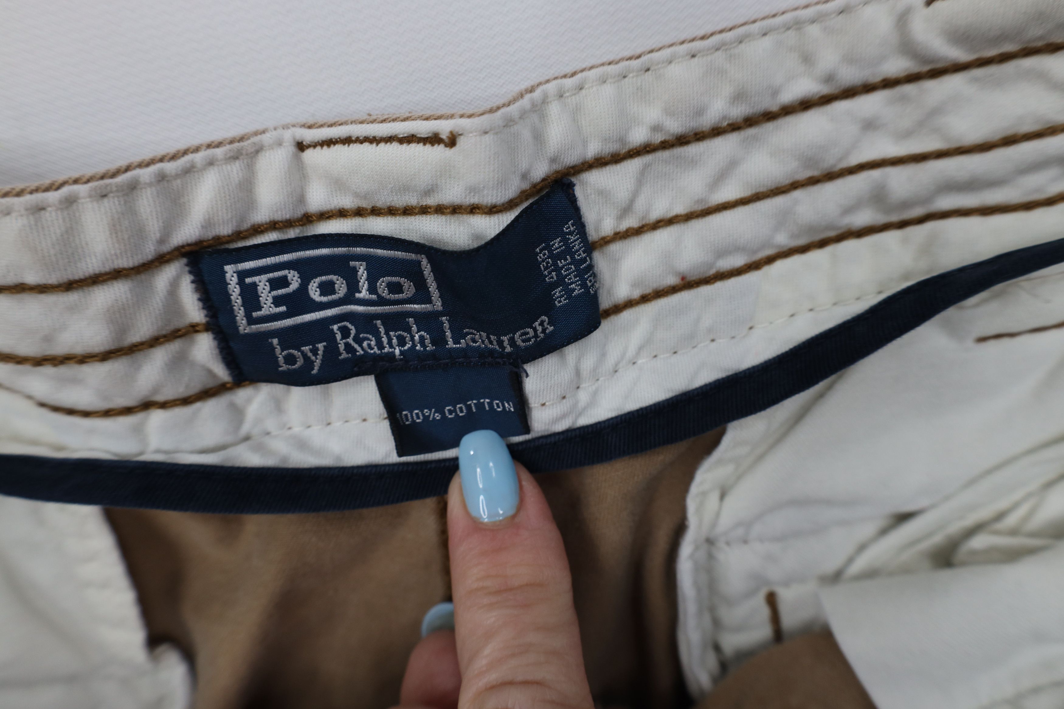 Polo Ralph Lauren Vintage 90s Ralph Lauren Surplus Cargo Shorts Brown Cotton Size US 36 / EU 52 - 7 Thumbnail