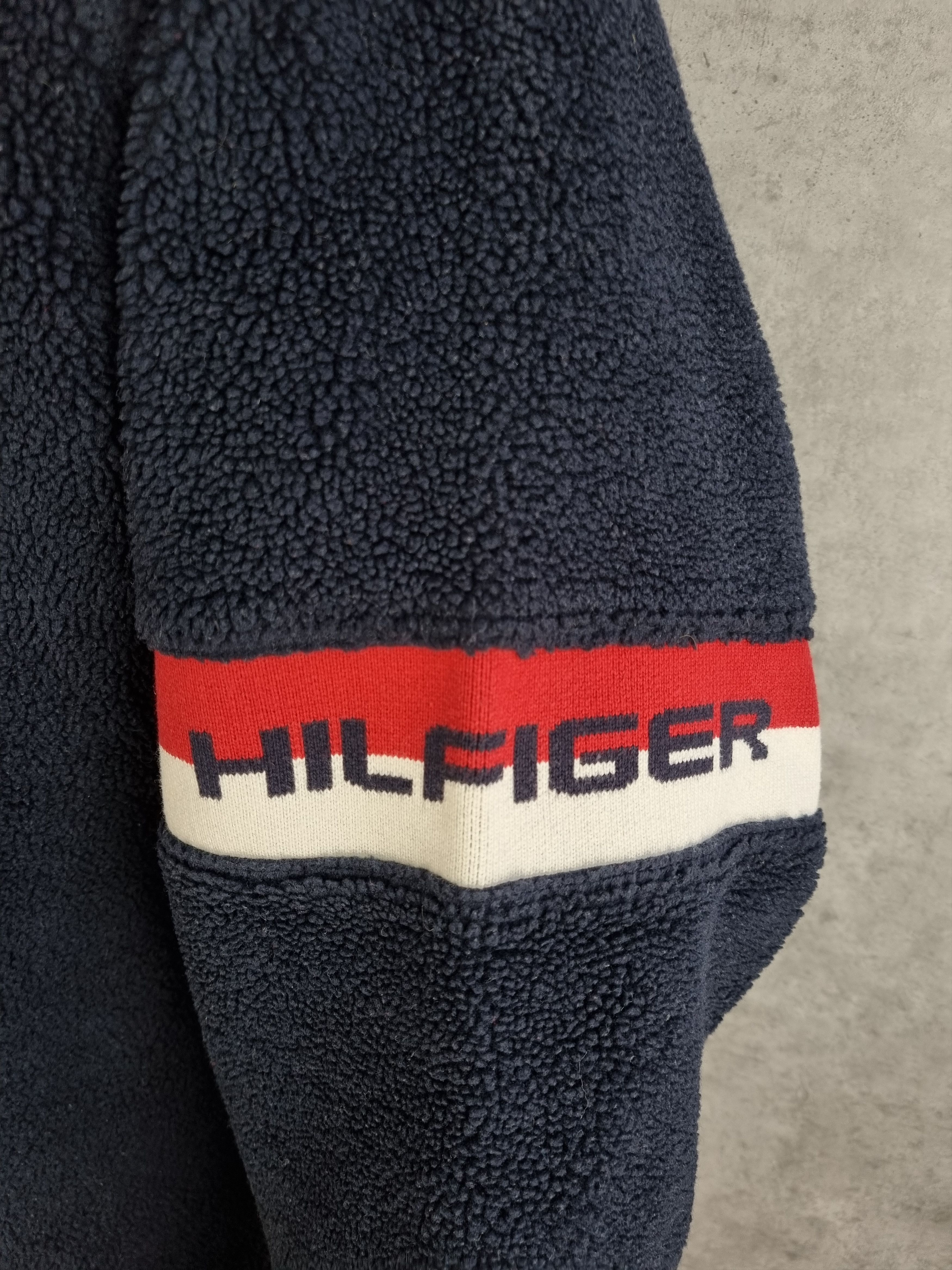 Tommy Hilfiger × Tommy Jeans Rare Tommy Hilfiger half zip up Deep Pile Fleece Navy Size US L / EU 52-54 / 3 - 17 Thumbnail
