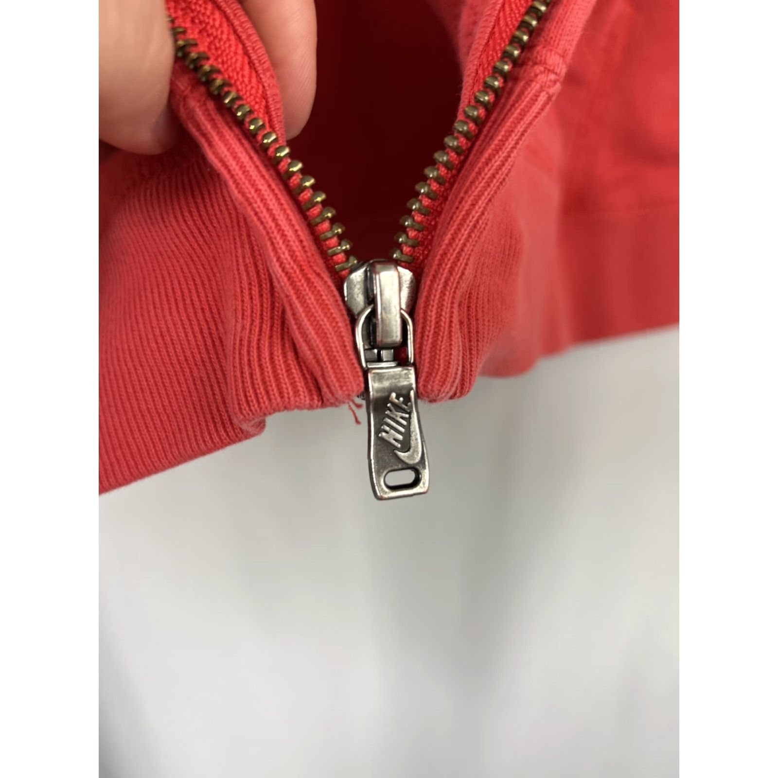Nike Nike Mens XL Red Full Zip Hoodie Just Do It Spellout Hoodie Size US XL / EU 56 / 4 - 7 Thumbnail