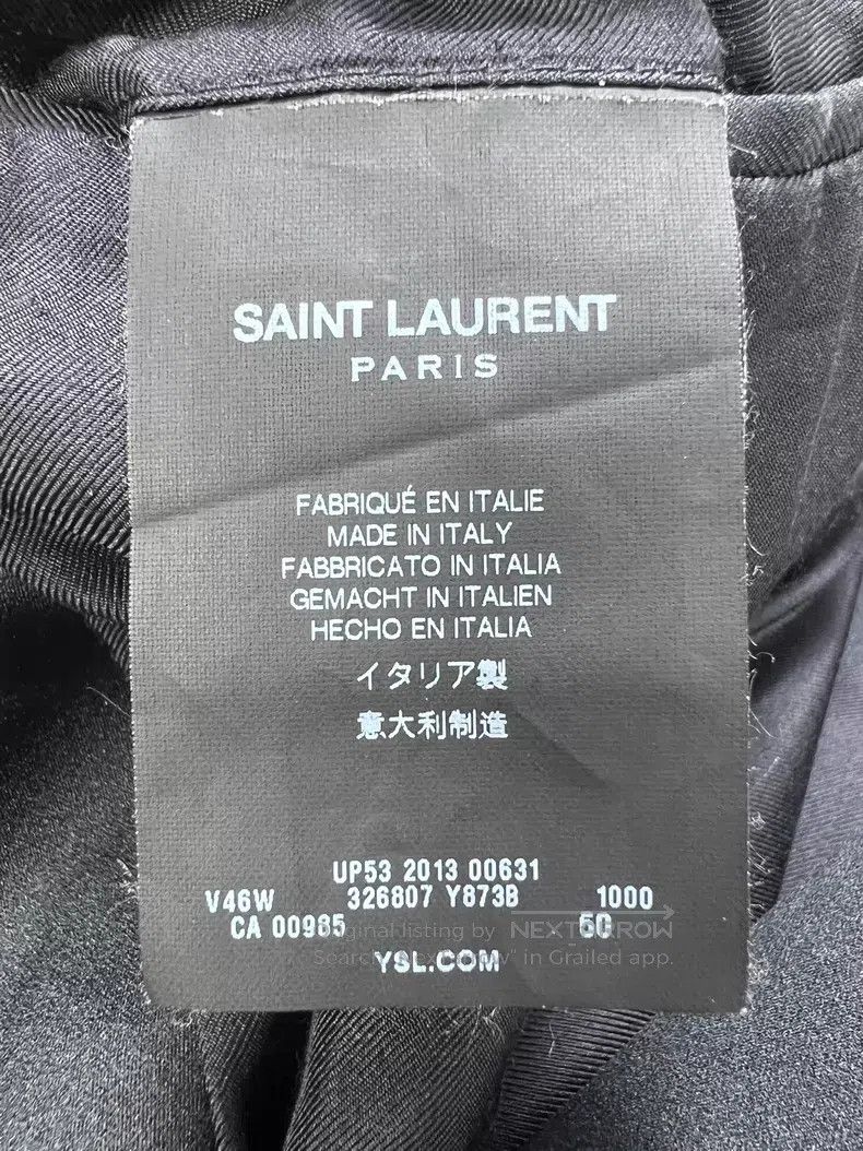 Saint Laurent Paris Saint Laurent Paris Original Black Smoking Suit Lapel Suit Size US M / EU 48-50 / 2 - 5 Thumbnail