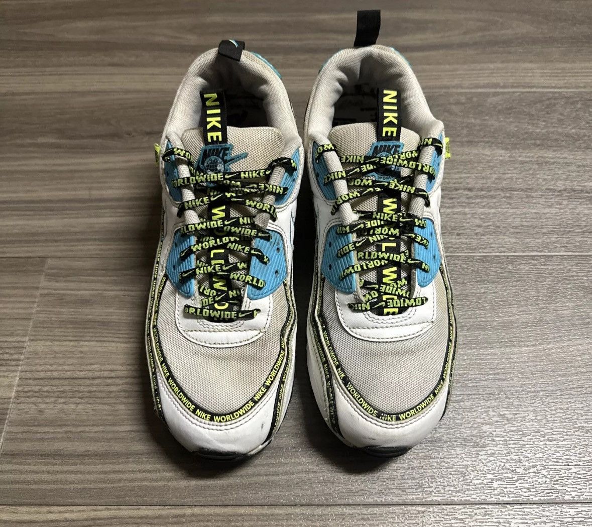 Nike Nike Air Max 90 SE Worldwide Pack - Blue Fury Volt Size US 10 / EU 43 - 4 Thumbnail