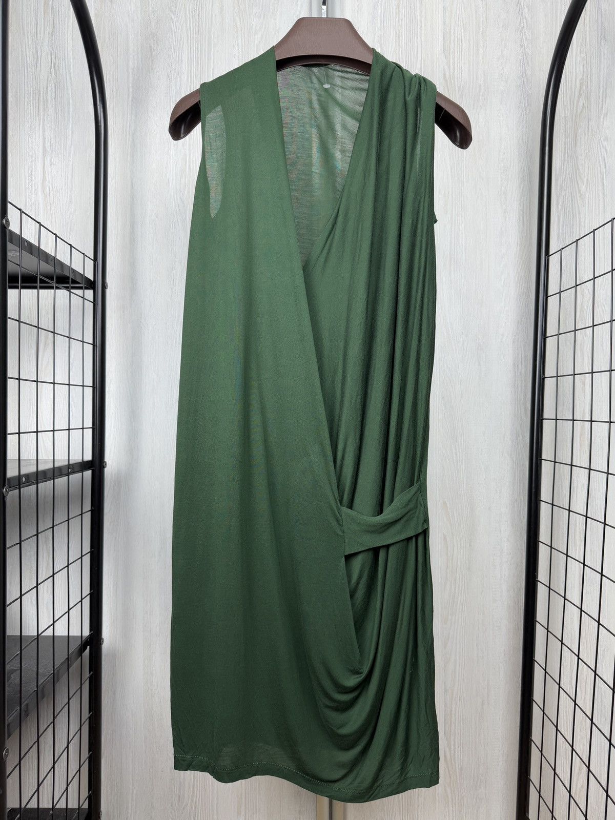 slim fit dress slacks Acne Studios Midi Dresses Green main image 1