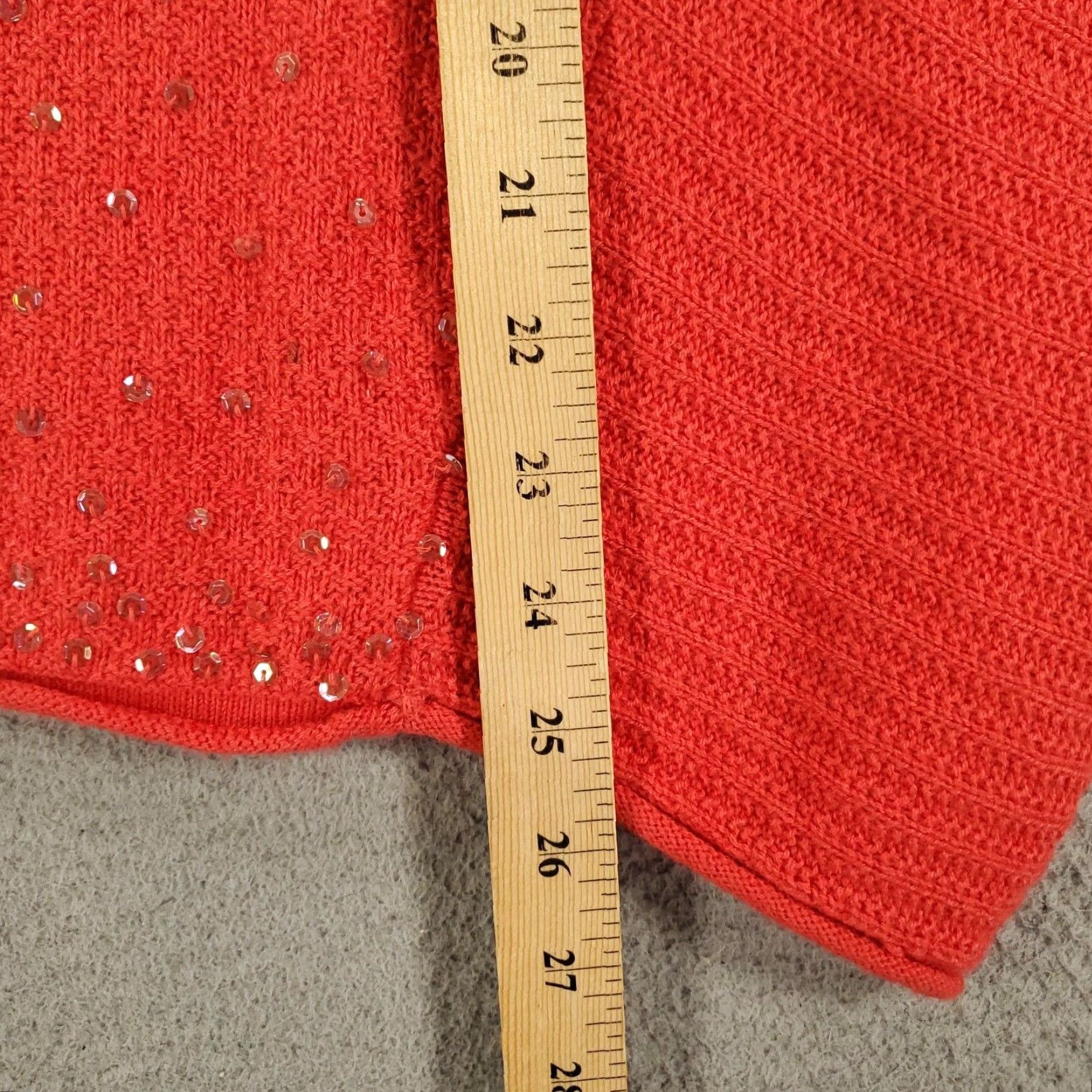 Free People VINTAGE Free People Sweater Women's Small Oversized Knit Pullover Bohemian Fall Winter Orange Size S / US 4 / IT 40 - 3 Thumbnail