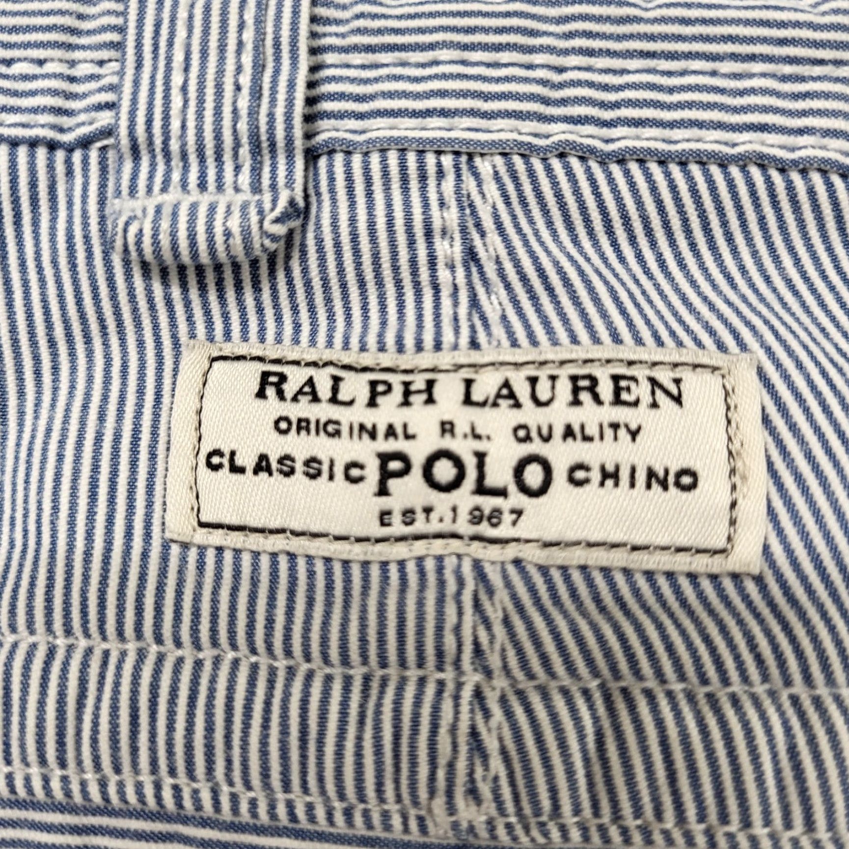 Polo Ralph Lauren Polo Ralph Lauren Shorts Men's Size 34 Hickory Striped Railroad Cotton Cargo EUC Size US S / EU 44-46 / 1 - 5 Thumbnail
