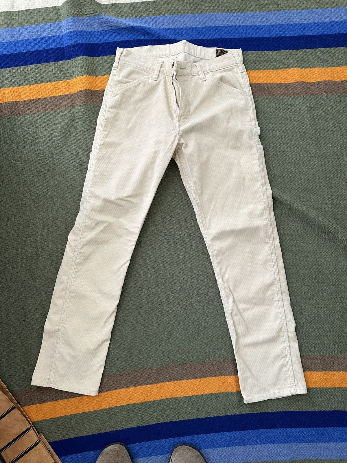 Image of Orslow X Canoe Club Painter Pants in White, Men's (Size 30)