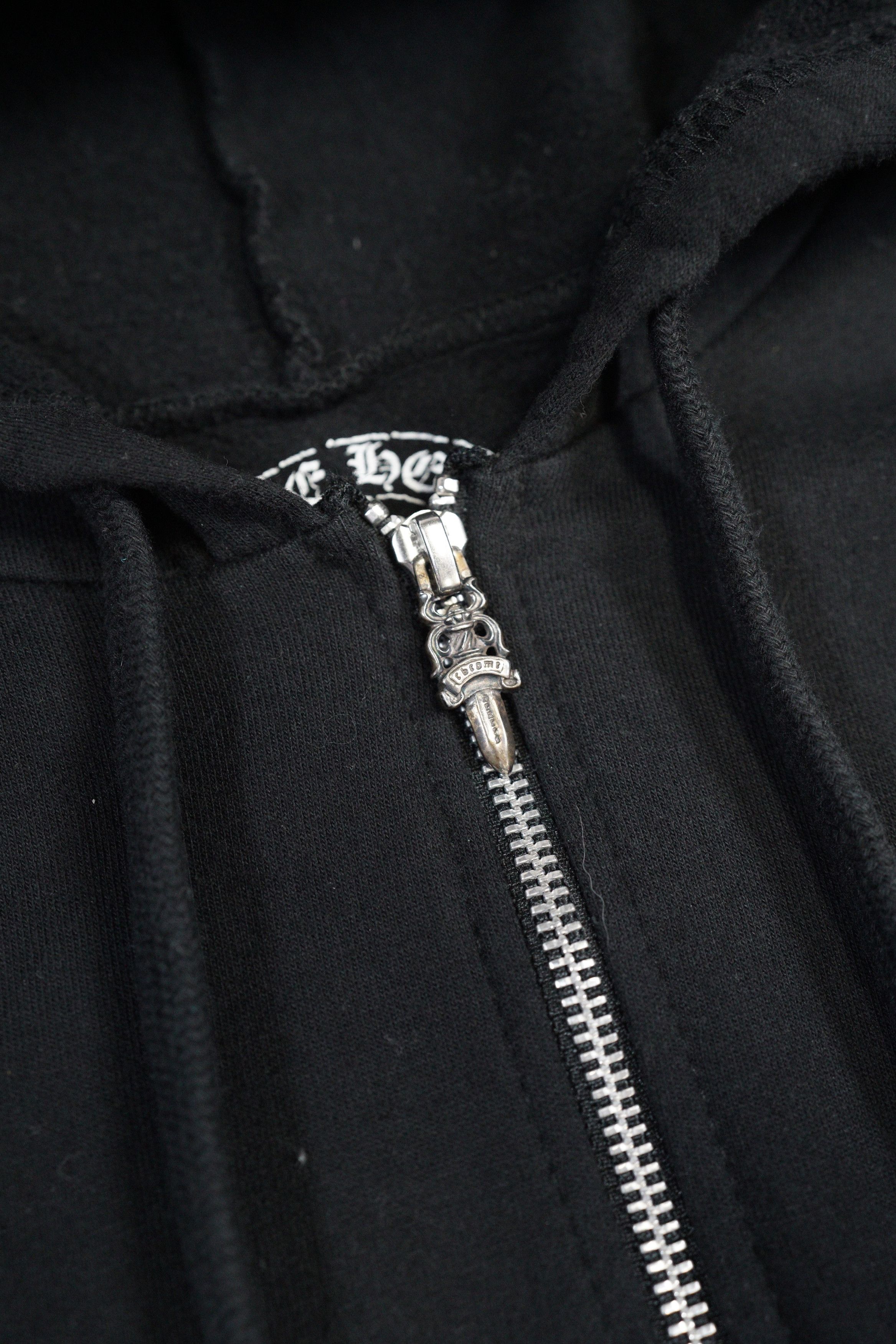Chrome Hearts Chrome Hearts Vintage Black USA Red Prints Zip Hoodie Size US L / EU 52-54 / 3 - 7 Thumbnail