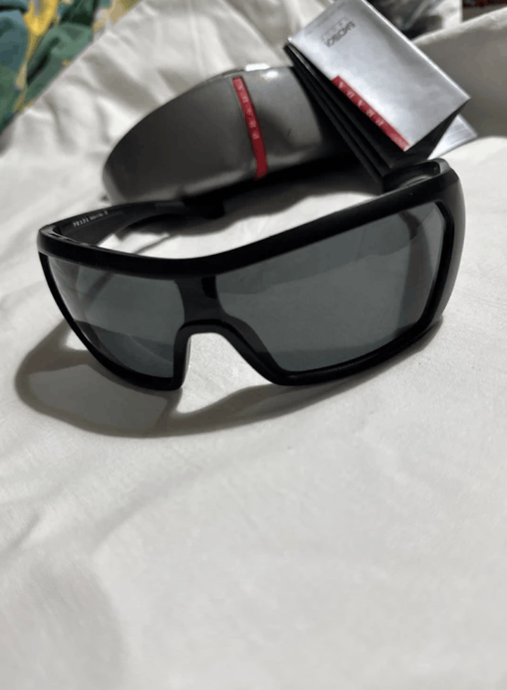Prada PRADA Sunglasses Sport Symbol Wrap Shield Mask RI875 Size ONE SIZE - 3 Thumbnail