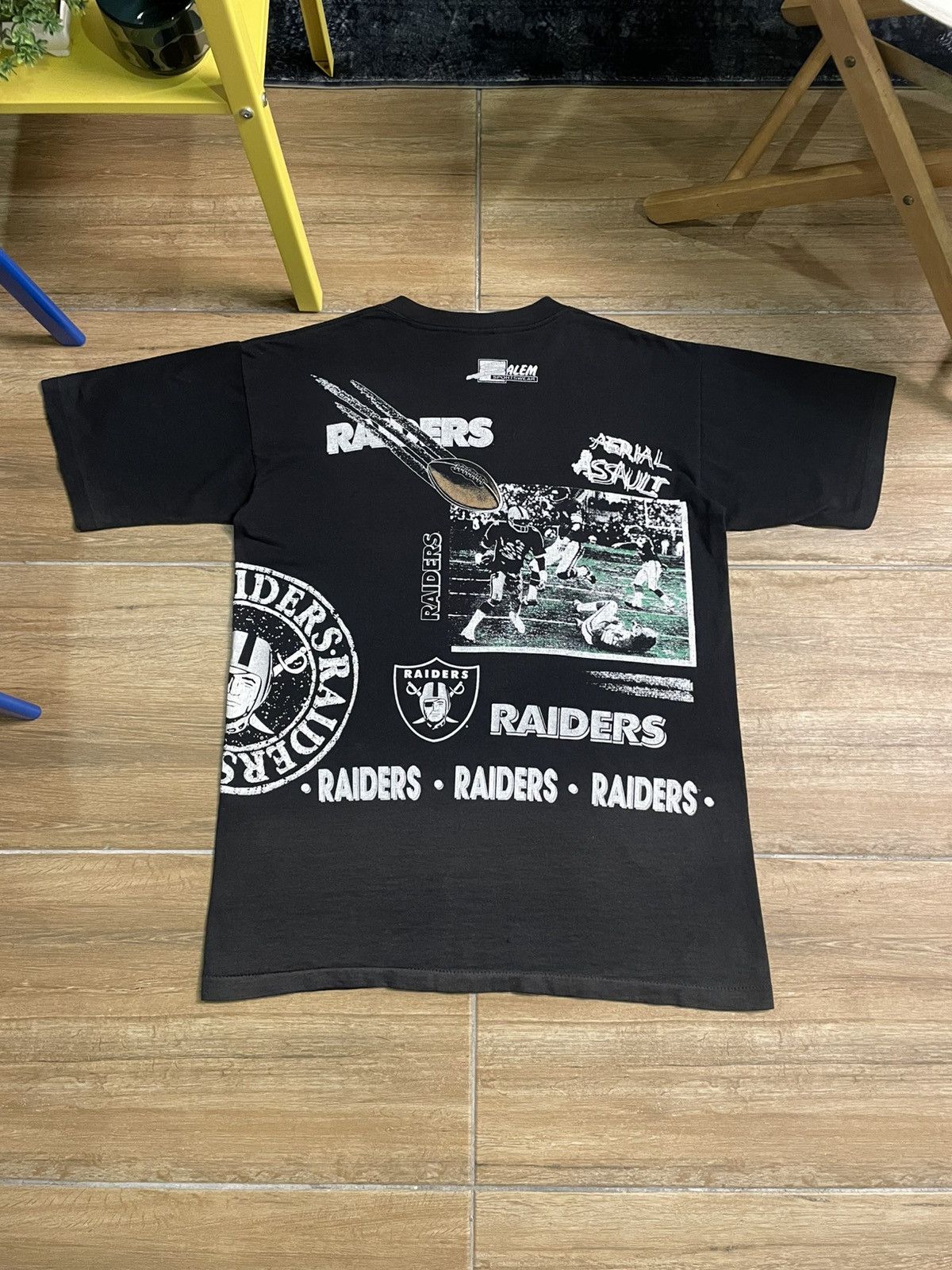 NFL × Vintage 90’s Raiders NFL Salem Overprint Tee Size US L / EU 52-54 / 3 - 13 Thumbnail