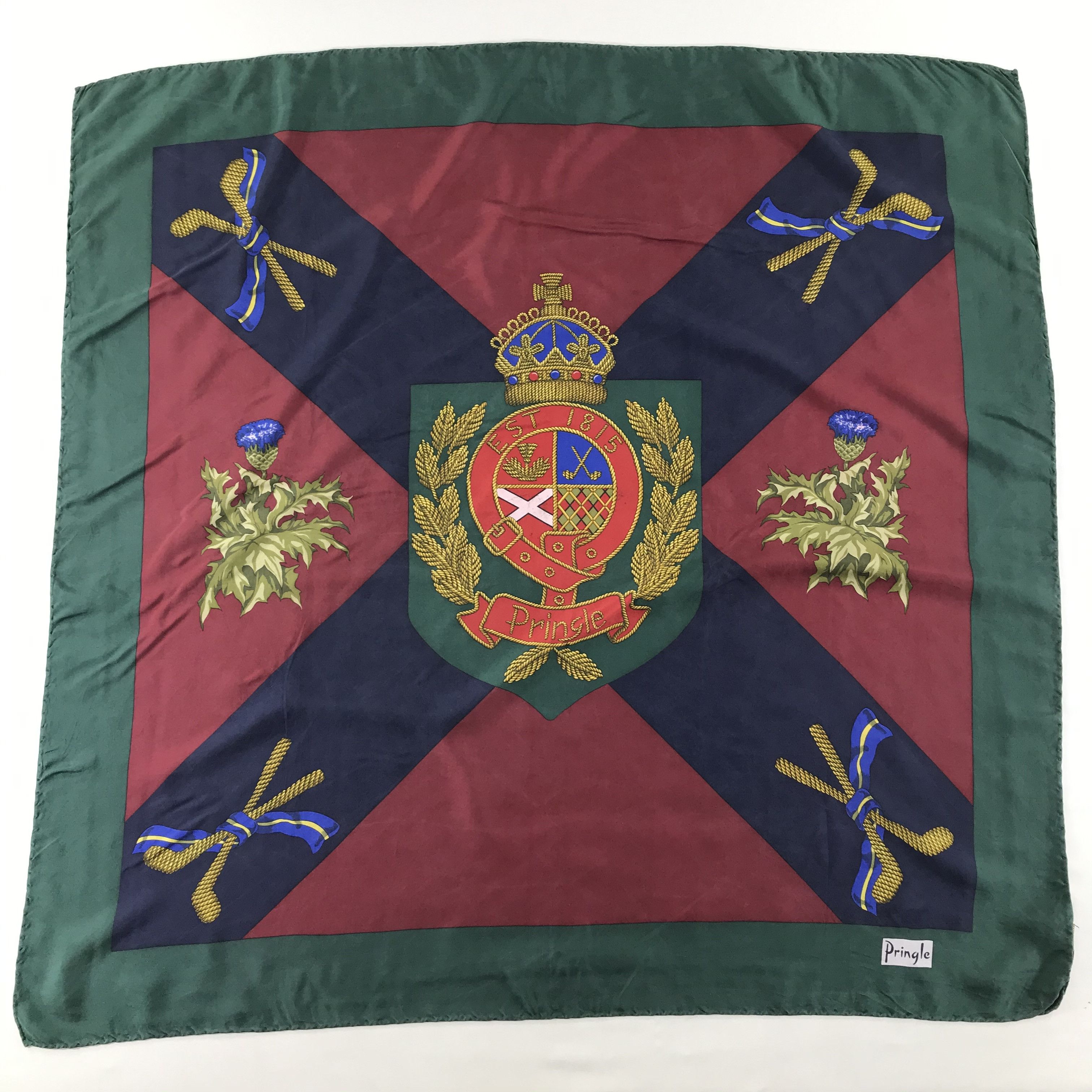 Pringle Of Scotland Vintage Pringle Silk Scarf Size ONE SIZE - 2 Thumbnail