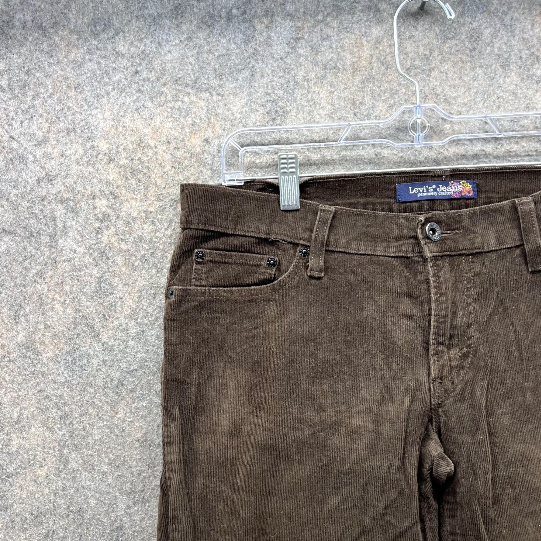Levi's VINTAGE Levi's Pants Women 13 Chino Cotton Corduroy Brown Regular Straight Casual Clothes Womens 13 pants Brown Cotton Corduroy Levi's Vintage Size 34" / US 12 / IT 48 - 3 Thumbnail