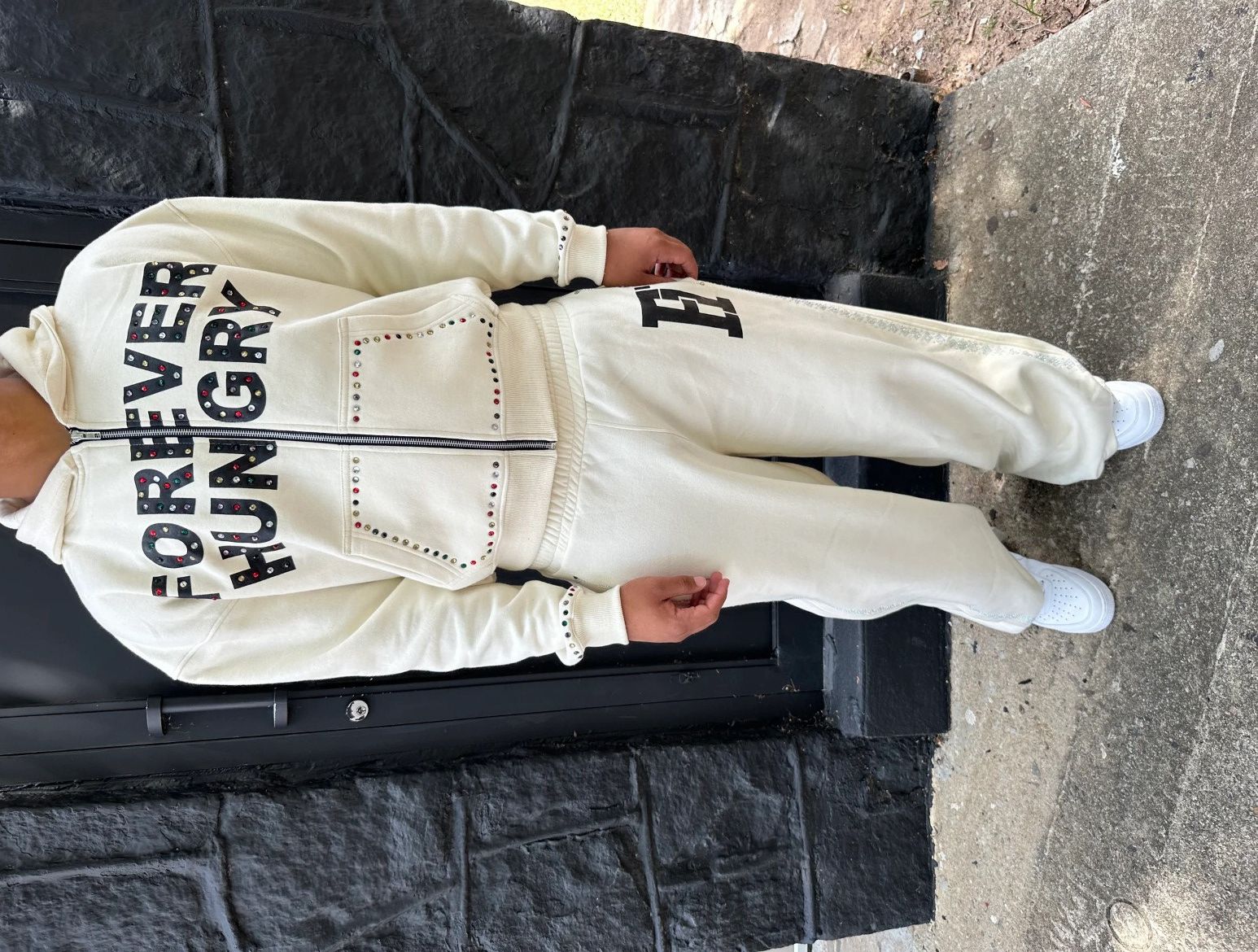 Other Forever Hungry Crème Gemstone Hoodie Size US S / EU 44-46 / 1 - 3 Thumbnail