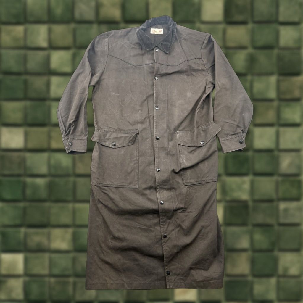 Vintage VINTAGE Tex Tan Coat Outdoor Canvas Waxed Brown Sz XS/XS Men Coat Long Button Trouser Style Insulation Polyester Casual Vintage Size US XS / EU 42 / 0 - 1 Thumbnail