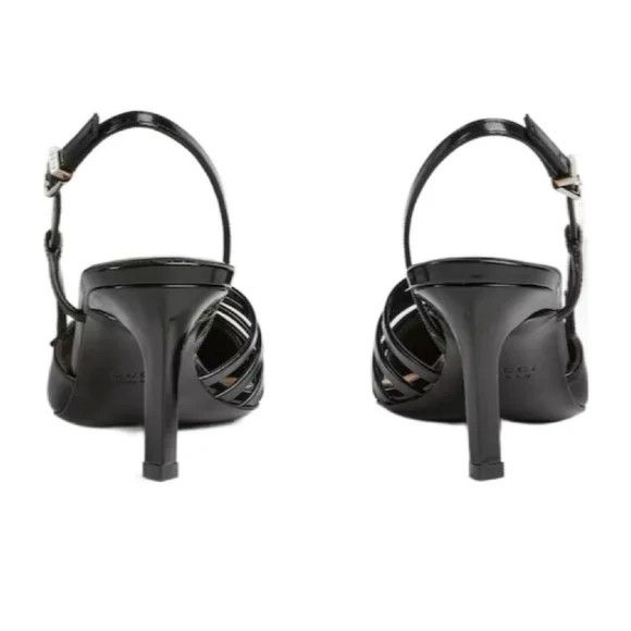 Gucci Gucci Seraphine 75mm Leather Slingback Heels Size US 6 / IT 36 - 3 Thumbnail