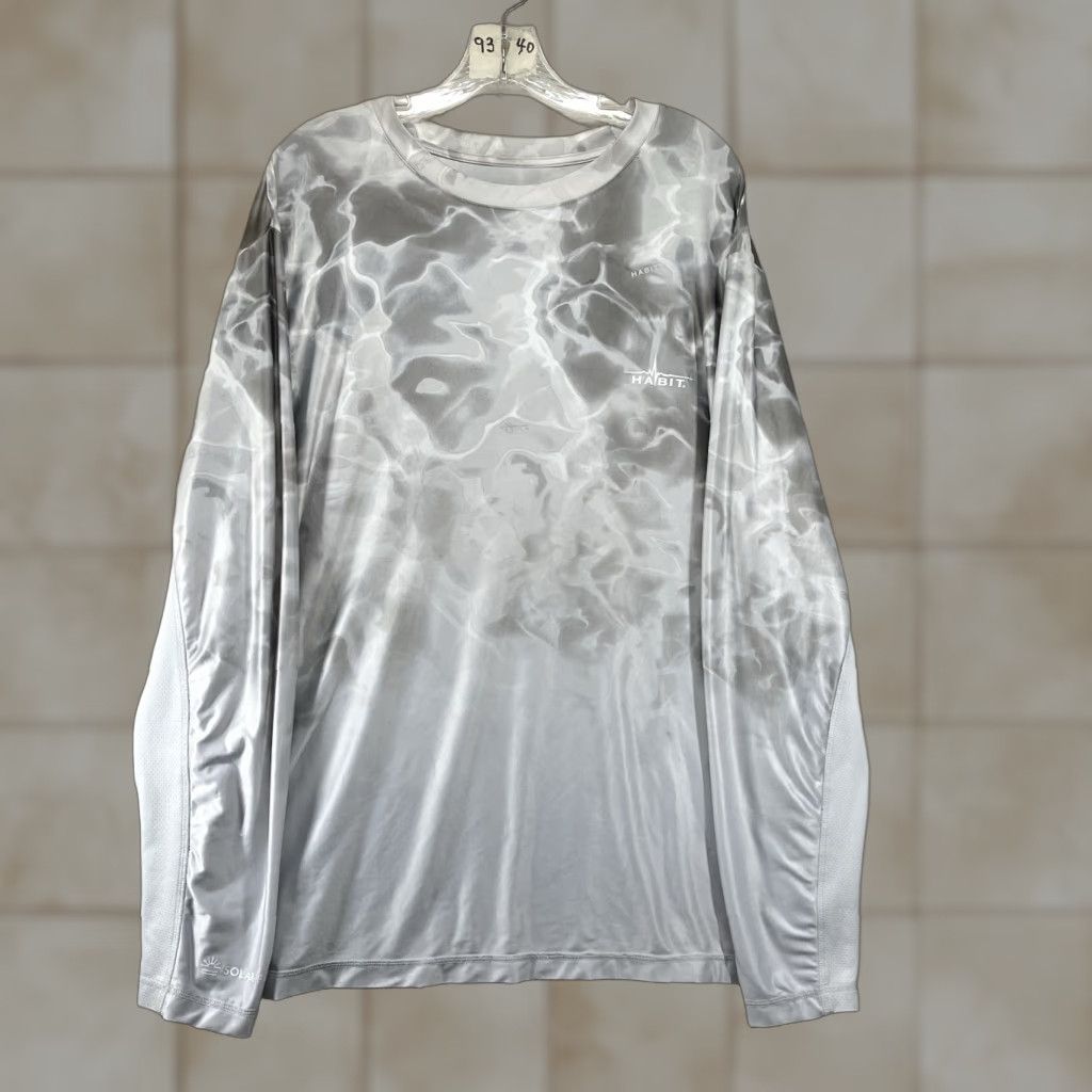 Habitat Habitat Fishing Gray Camouflage Solar Factor Long Sleeve Mens XL T-Shirt Size US XL / EU 56 / 4 - 1 Thumbnail