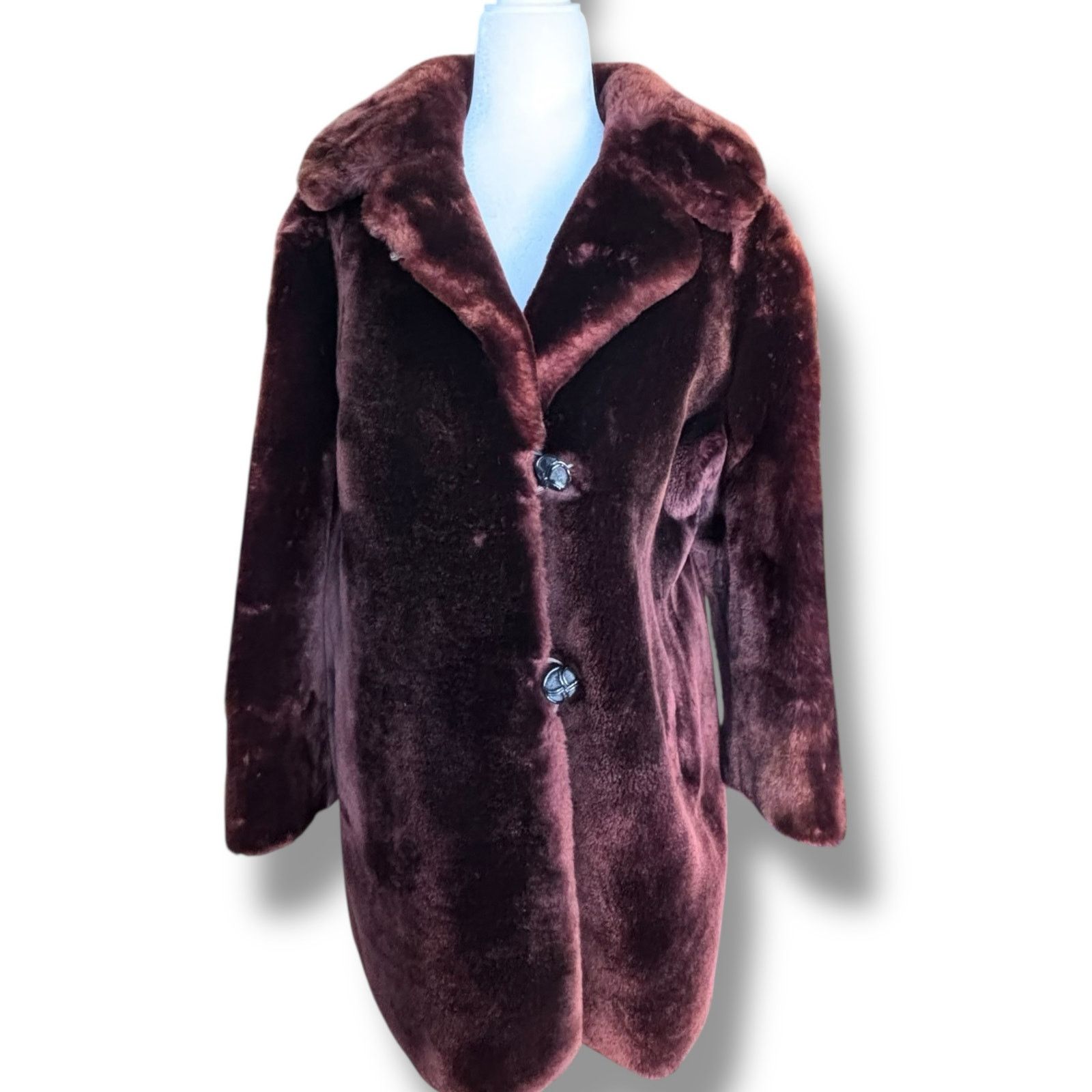 Vintage Vintage 50s Rifkens Dark Brown Mink Fur Coat Satin Lined MCM Size M / US 6-8 / IT 42-44 - 11 Thumbnail
