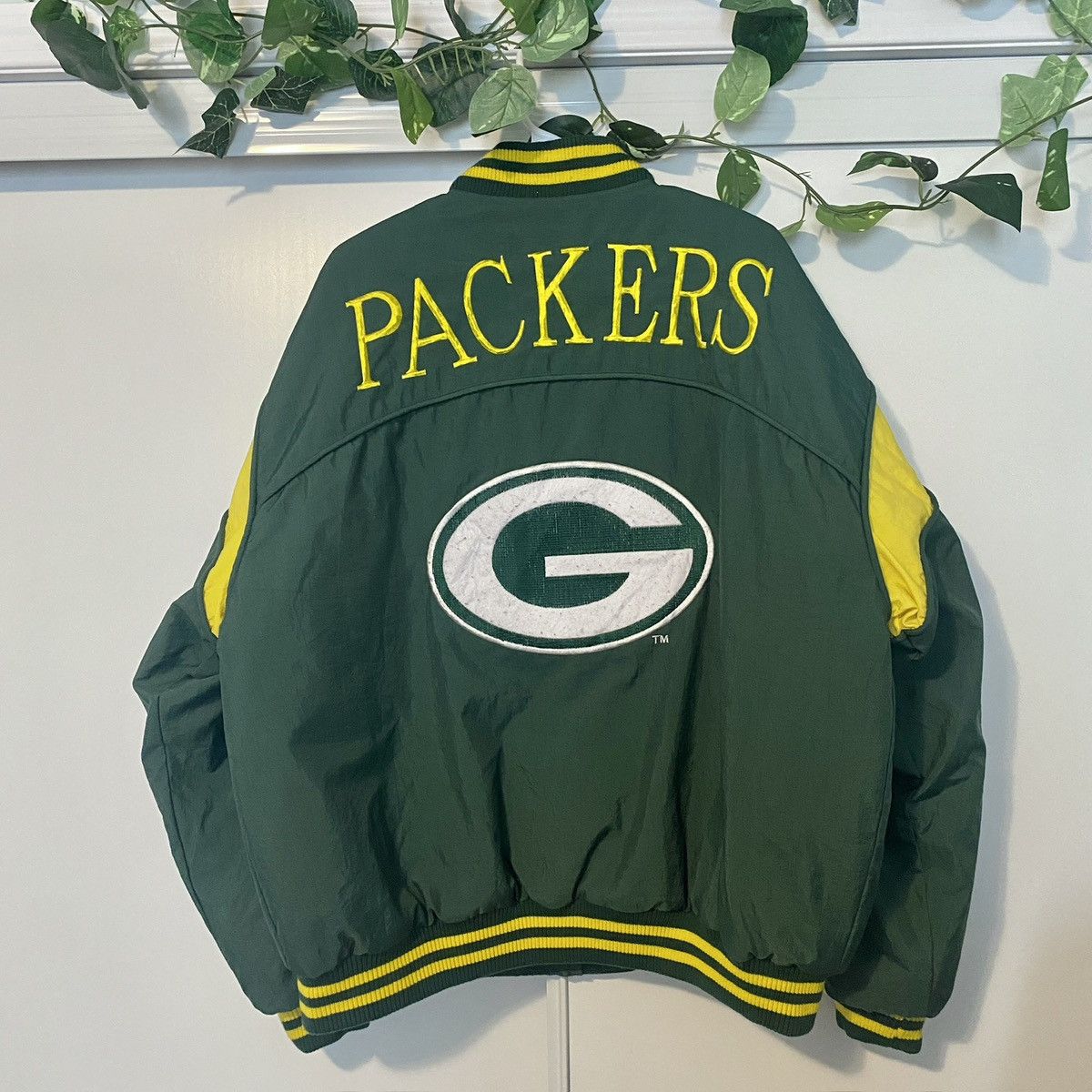 NFL Vintage 90s Green Bay Packers Nutmeg NFL Jacket Size US L / EU 52-54 / 3 - 7 Thumbnail