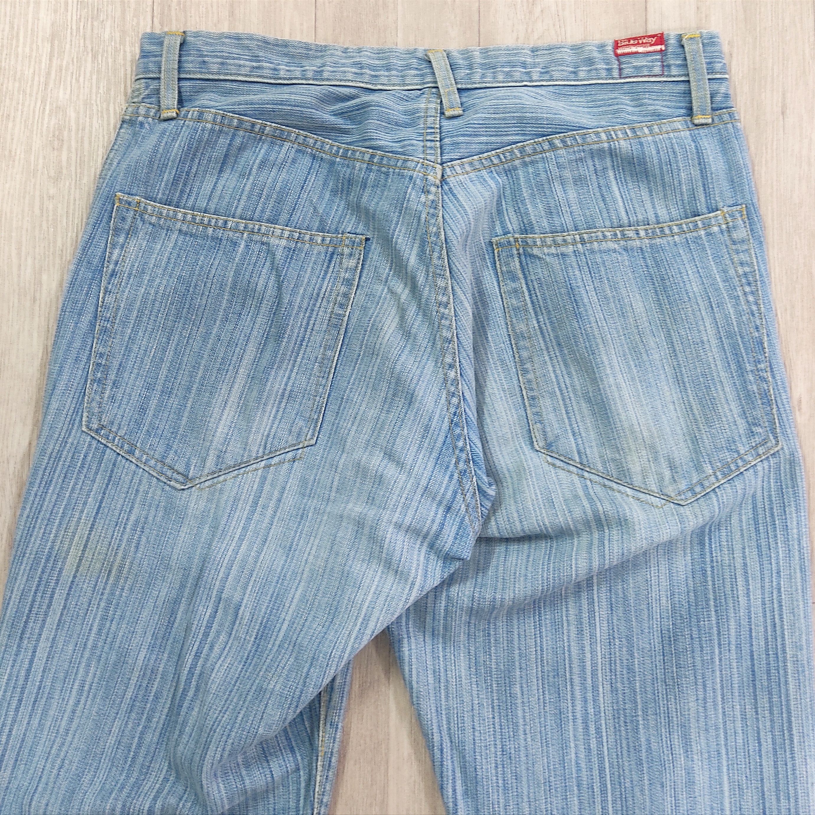Blue Blue Japan × Japanese Brand BLUE WAY Modern Vintage Faded Blue Denim Pants Size US 32 / EU 48 - 17 Thumbnail