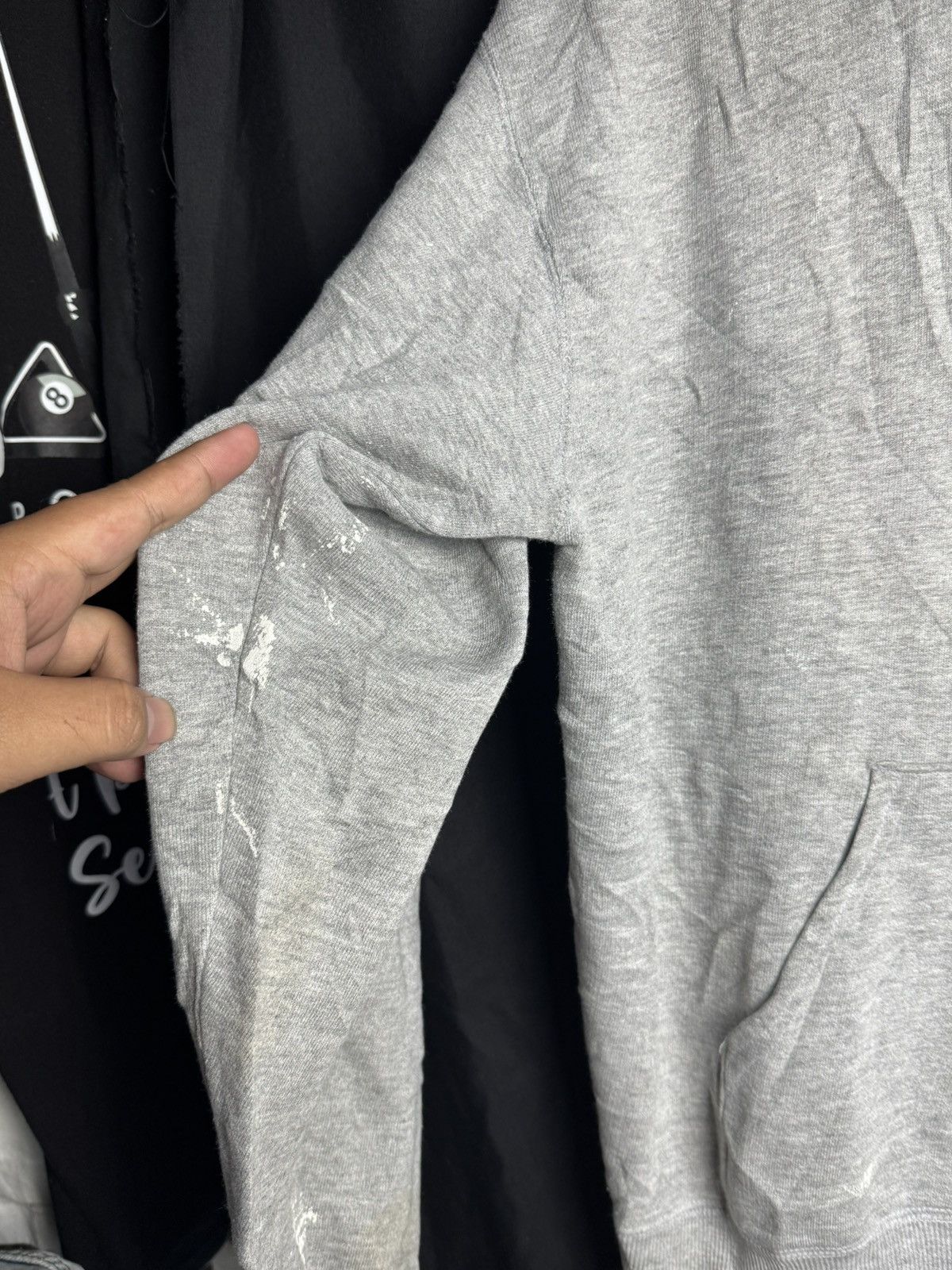 Hysteric Glamour × Japanese Brand × Vintage Japanese Trashed NOT Hoodie Hysteric Styled Size US L / EU 52-54 / 3 - 8 Thumbnail