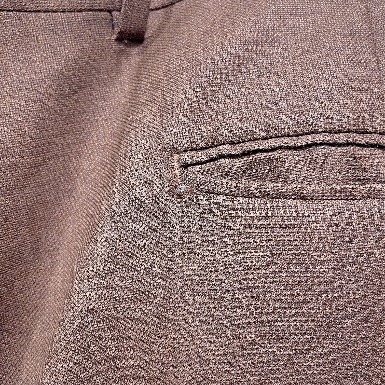 Jos. A. Bank Jos A Bank Wool 2 Piece Suit Brown Mens 43L Jacket 37L Pants Size 42L - 14 Thumbnail