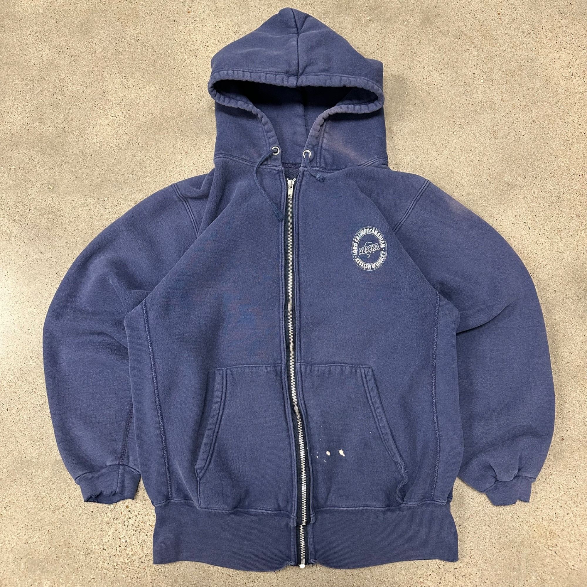 Vintage Vintage Heavy Reverse Weave Style Alaska Kessler Whiskey Zip Size US L / EU 52-54 / 3 - 1 Thumbnail