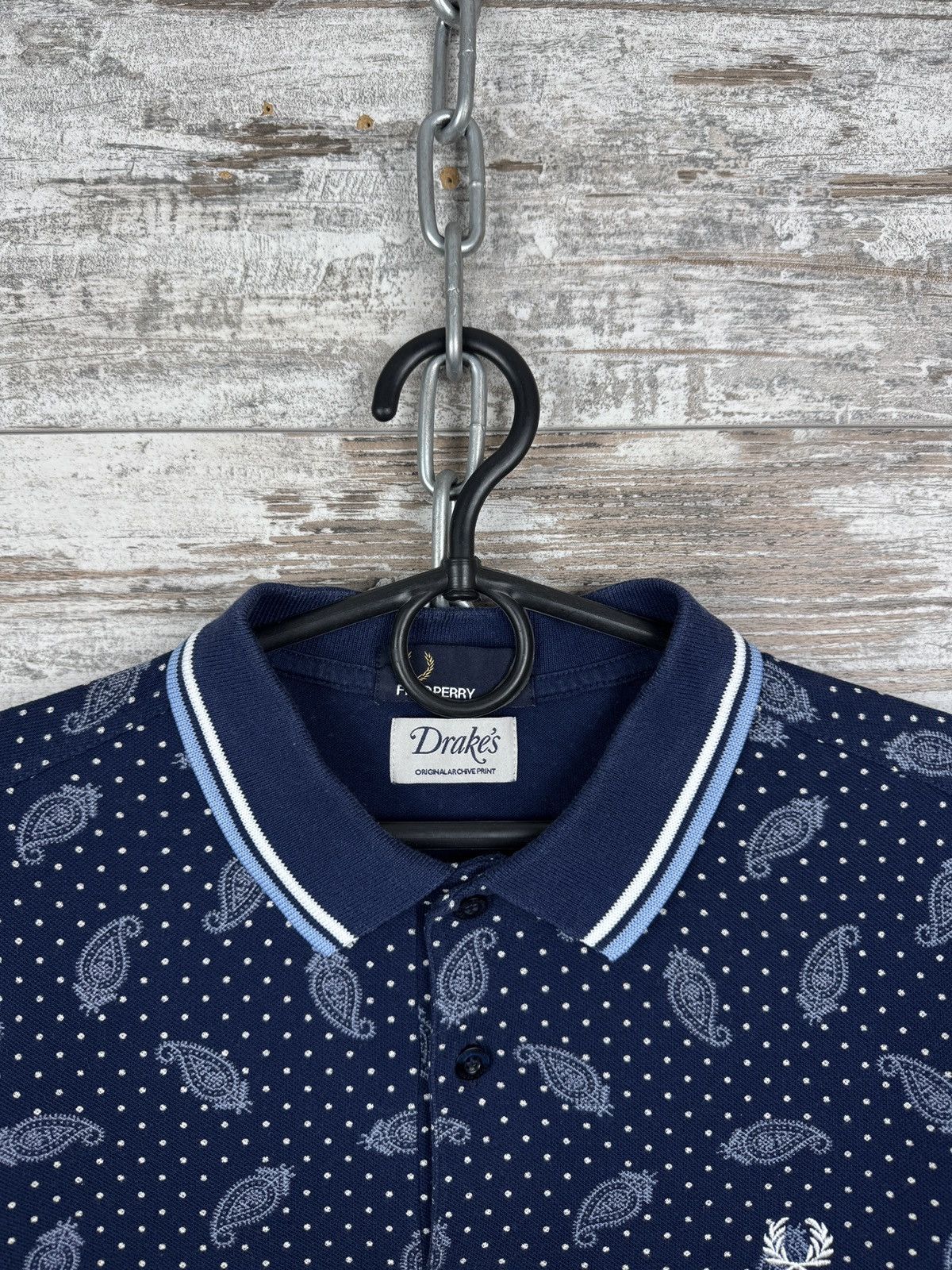 Drake's × Fred Perry Mens Vintage Fred Perry Drake’s polos t-shirt luxury tee Size US M / EU 48-50 / 2 - 5 Thumbnail