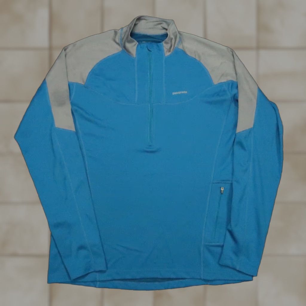 Patagonia Patagonia Pullover Mens Large Blue Gray Half Zip Long Sleeve Hiking Outdoors Size US L / EU 52-54 / 3 - 1 Thumbnail