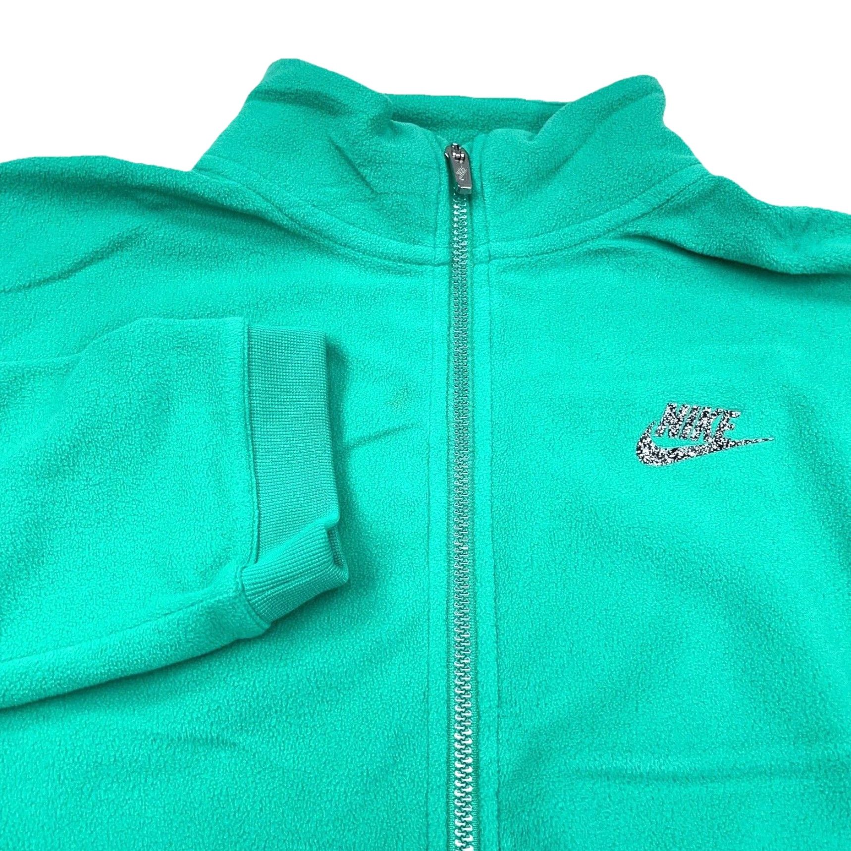 Nike Nike Jacket Women XL Green Blue Fleece Track Sweatshirt Warm Up Ladies Short description? Size XL / US 12-14 / IT 48-50 - 2 Thumbnail