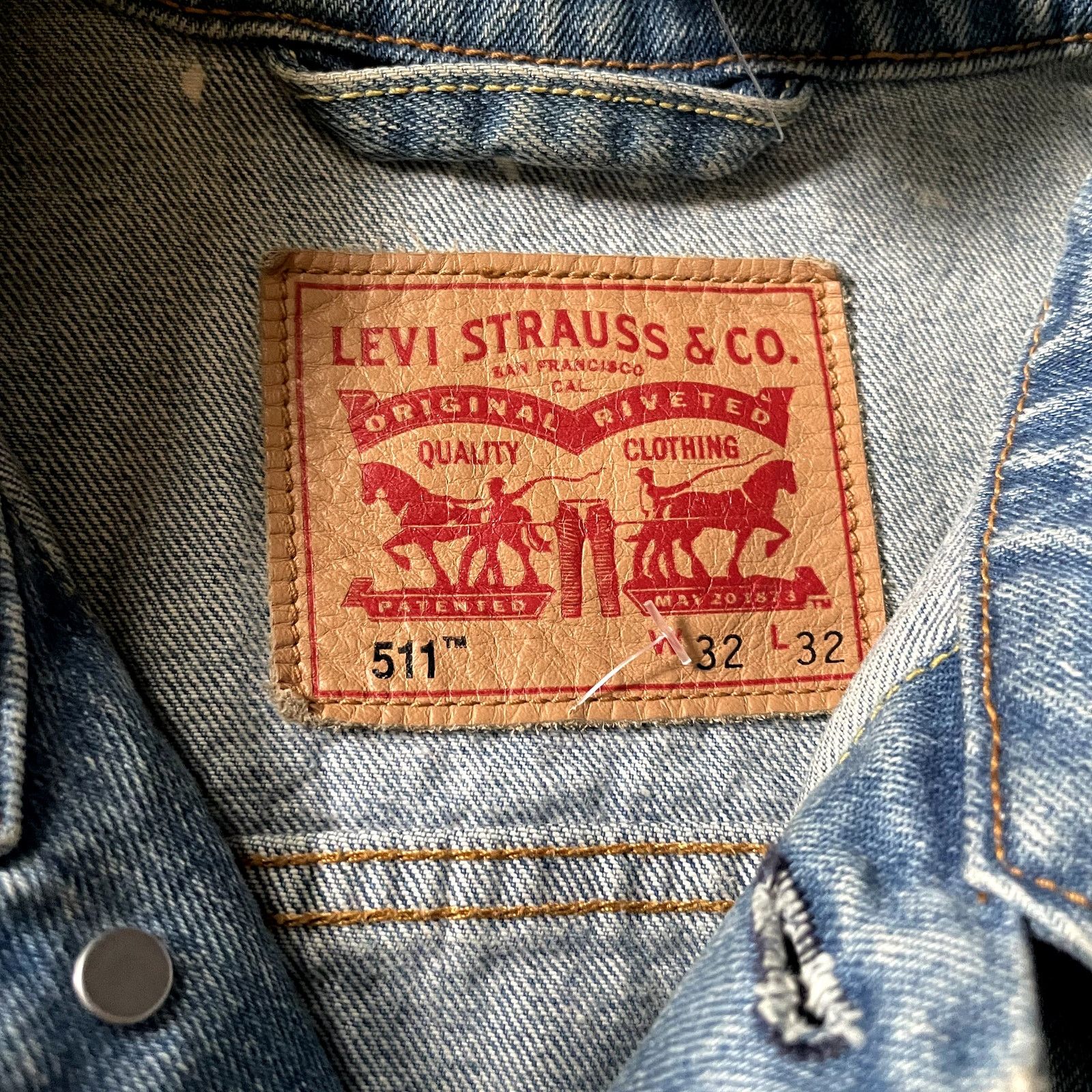 Levi's Beautiful Distressed Levi's Jacket- 511 32 x 32 Size US L / EU 52-54 / 3 - 2 Thumbnail