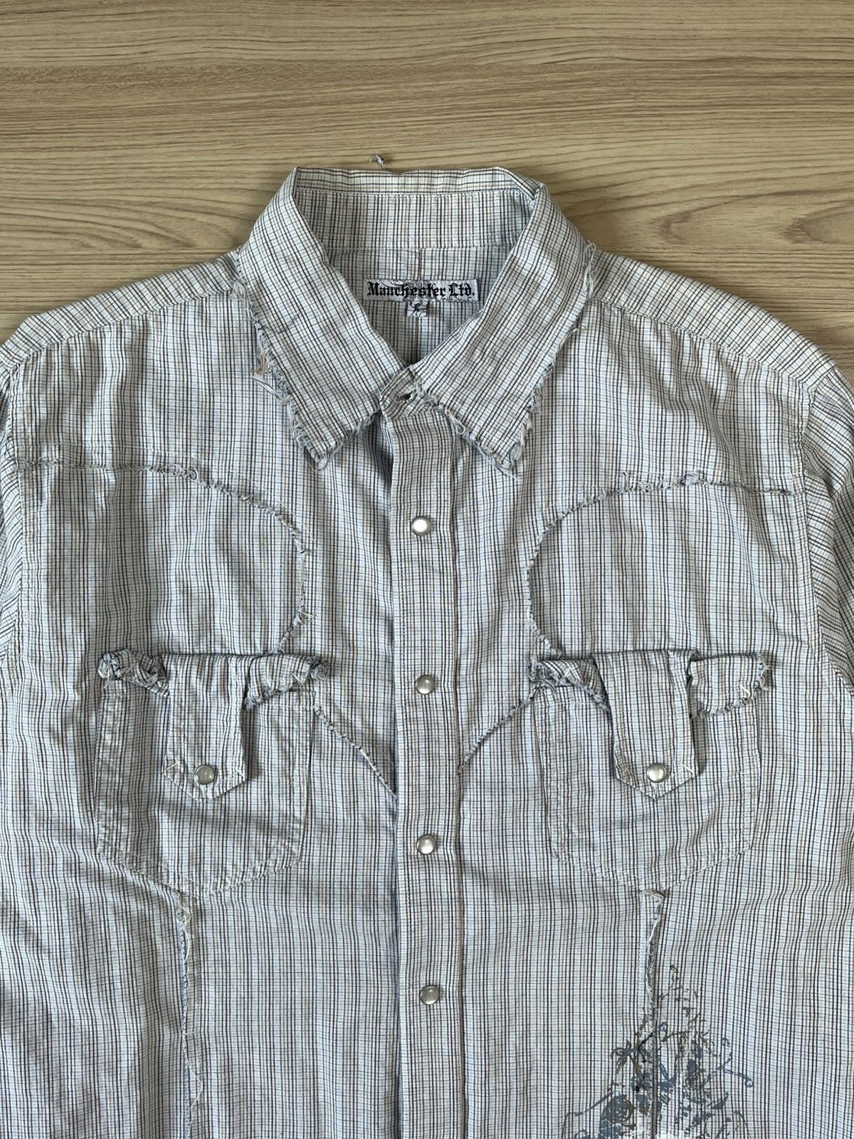 Japanese Brand Y2K Manchester LTD Long Sleeve Shirt Size US S / EU 44-46 / 1 - 5 Thumbnail