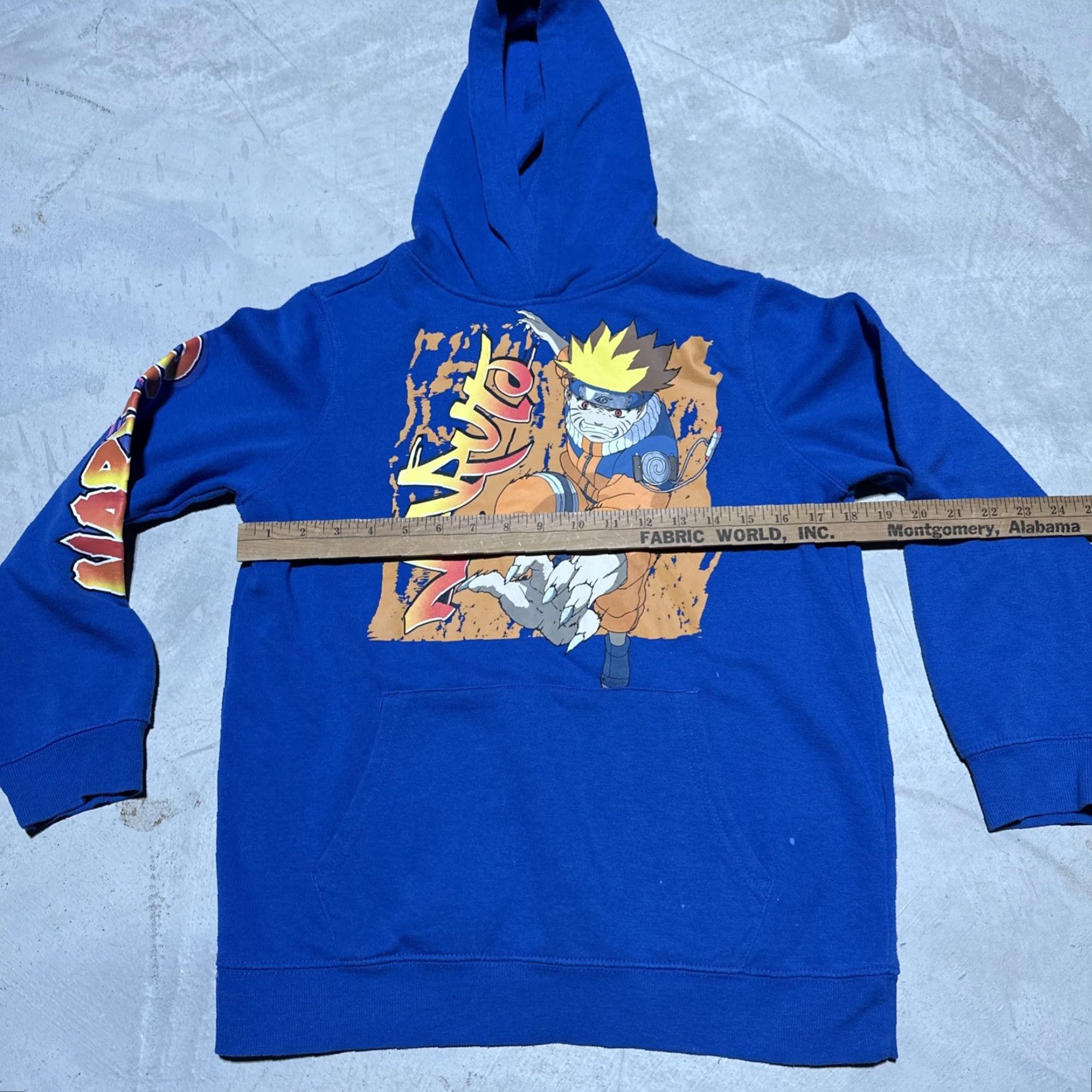 Vintage VINTAGE Naruto Hoodie Sweatshirt Pullover Hooded Graphic Print Blue L Teens Men/Women? Size US L / EU 52-54 / 3 - 5 Thumbnail
