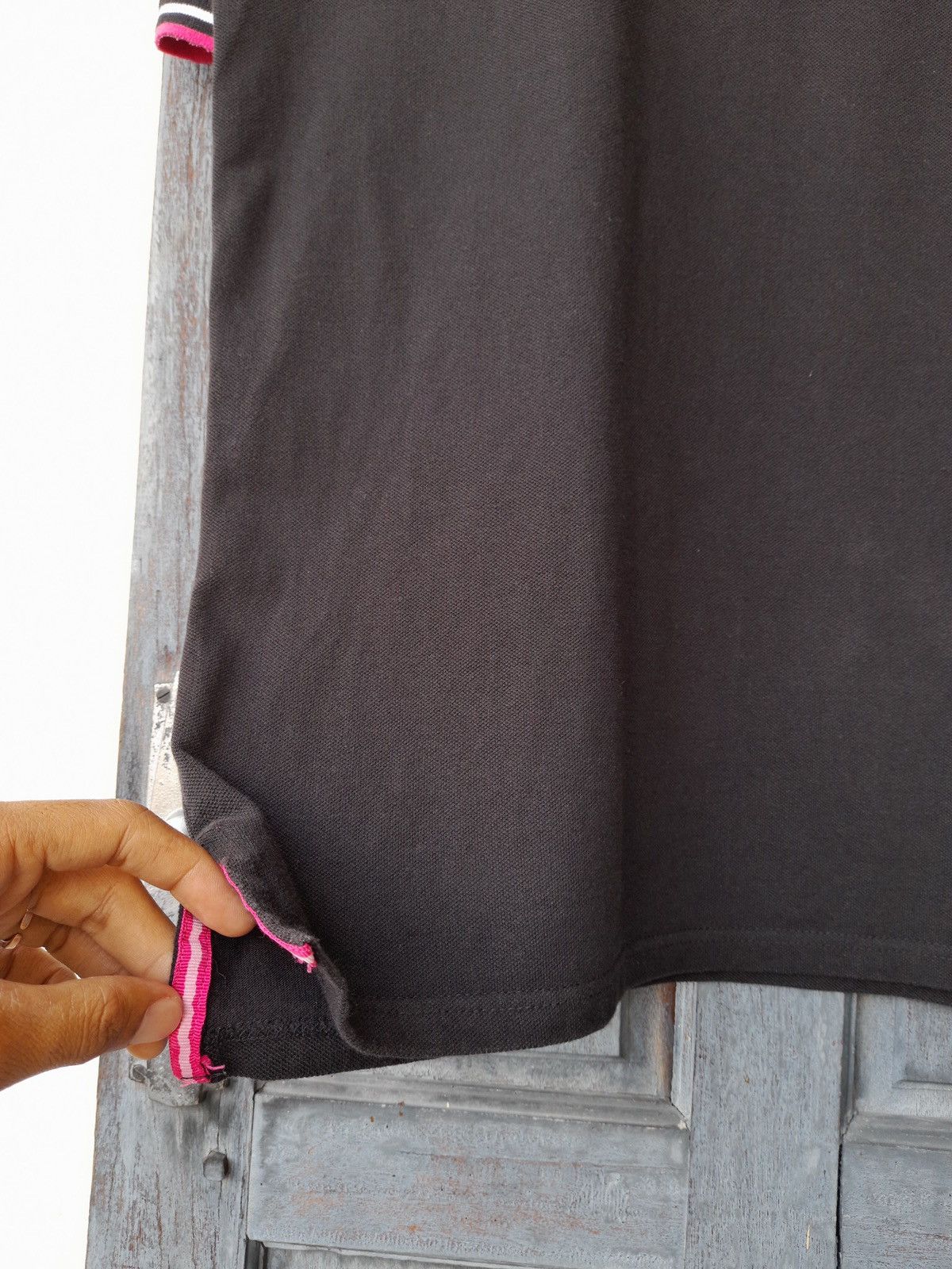 Japanese Brand Groover Grand Polo Shirt Black Pink Logo Y2K Streetwear Size US L / EU 52-54 / 3 - 6 Thumbnail
