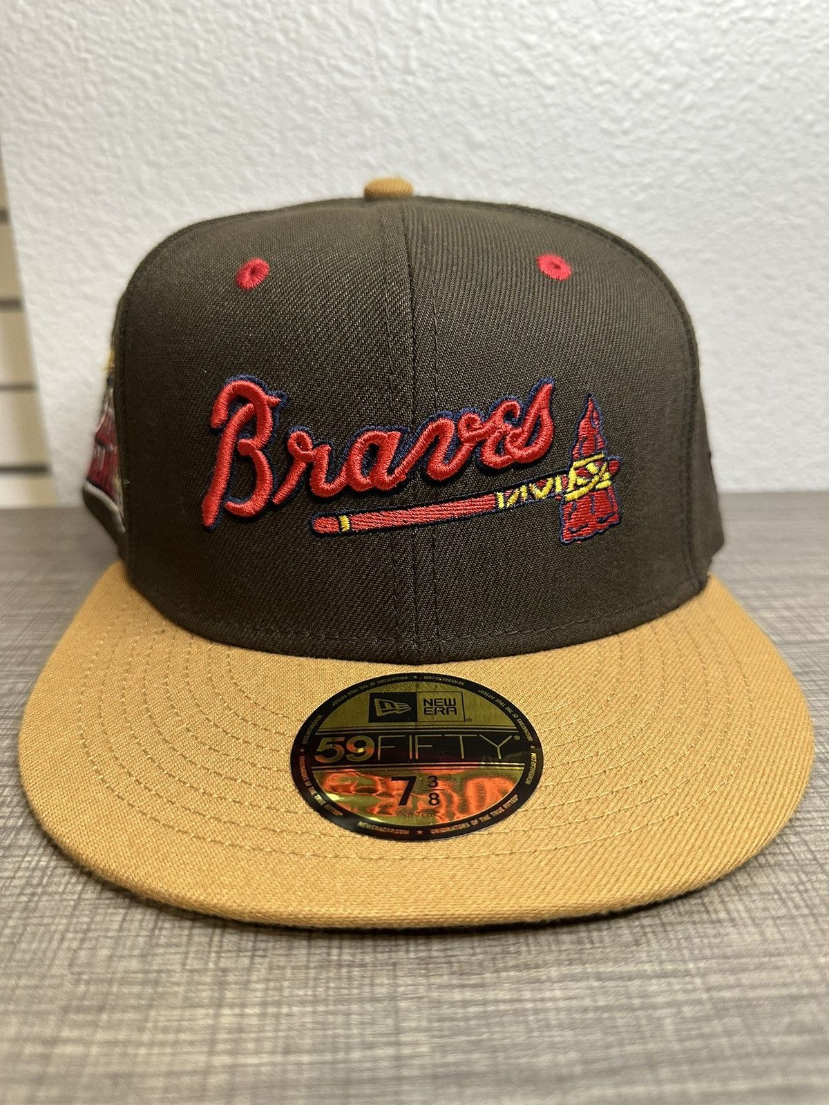 New Era Atlanta Braves RARE Peanut Butter 🥜 MLB ALL STAR Size ONE SIZE - 1 Thumbnail