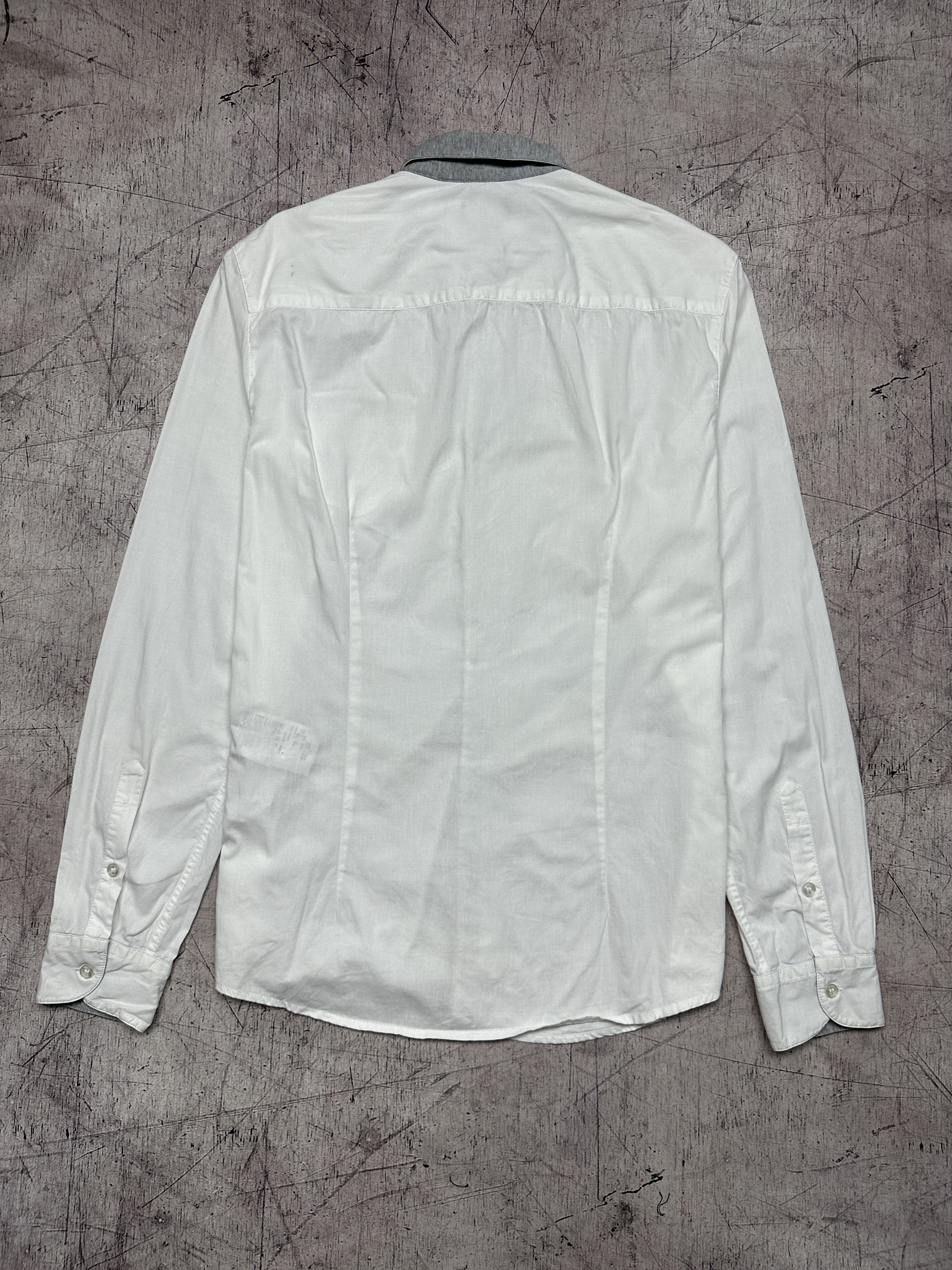Armani Armani Jeans Mens White Long Sleeve Shirt Size US L / EU 52-54 / 3 - 6 Thumbnail