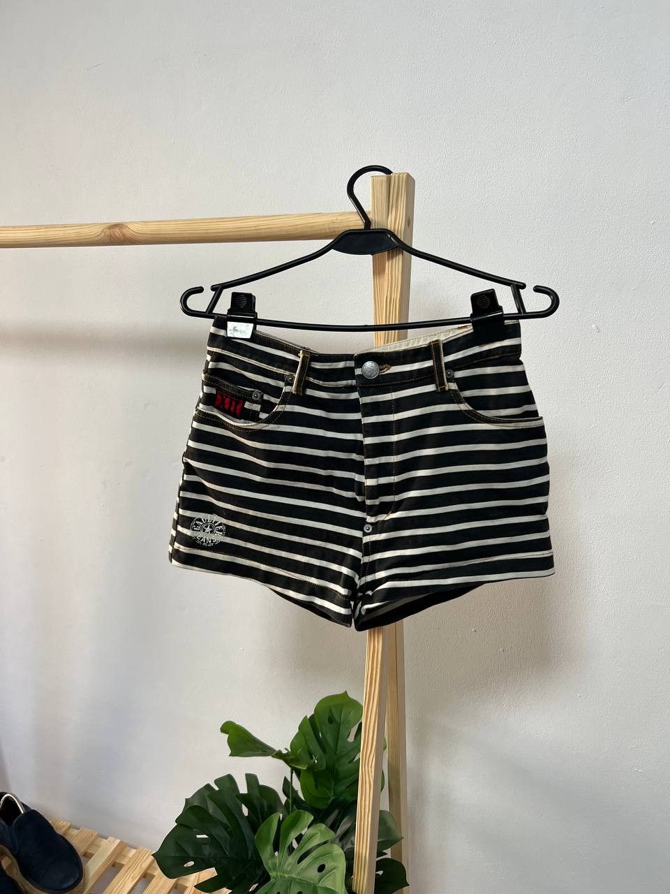 image of Women Shorts Jean Paul Gaultier Striped in Blue (Size 28)