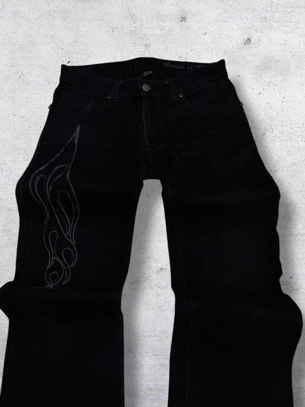 Japanese Brand VINTAGE 11 11 MADE IN USA OG TRIBAL TATTOO SUEDE DENIM 90S Size US 30 / EU 46 - 4 Thumbnail