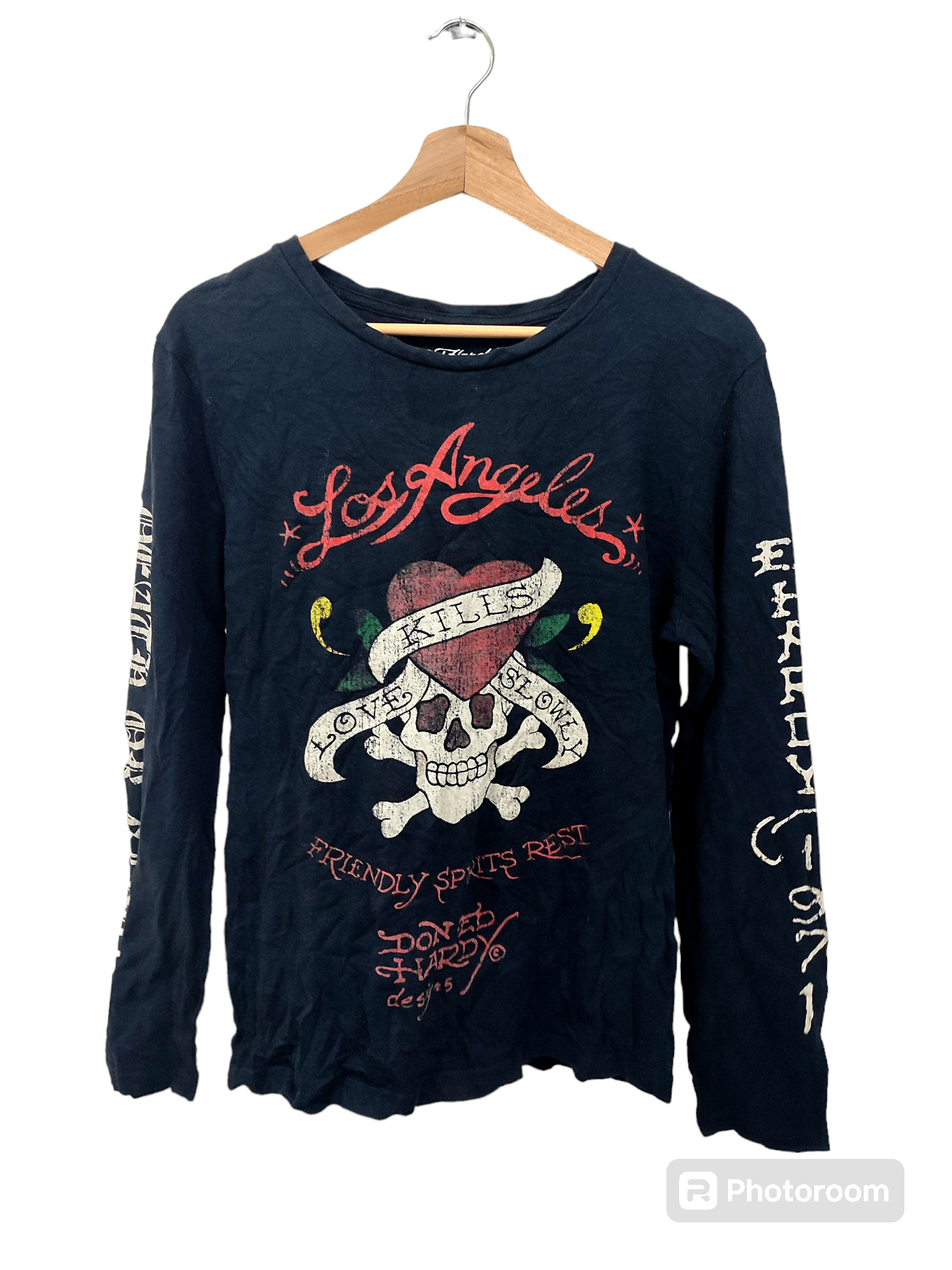 Christian Audigier × Ed Hardy × Vintage Vintage Ed Hardy Los Angeles Long Sleeve Size US M / EU 48-50 / 2 - 1 Thumbnail